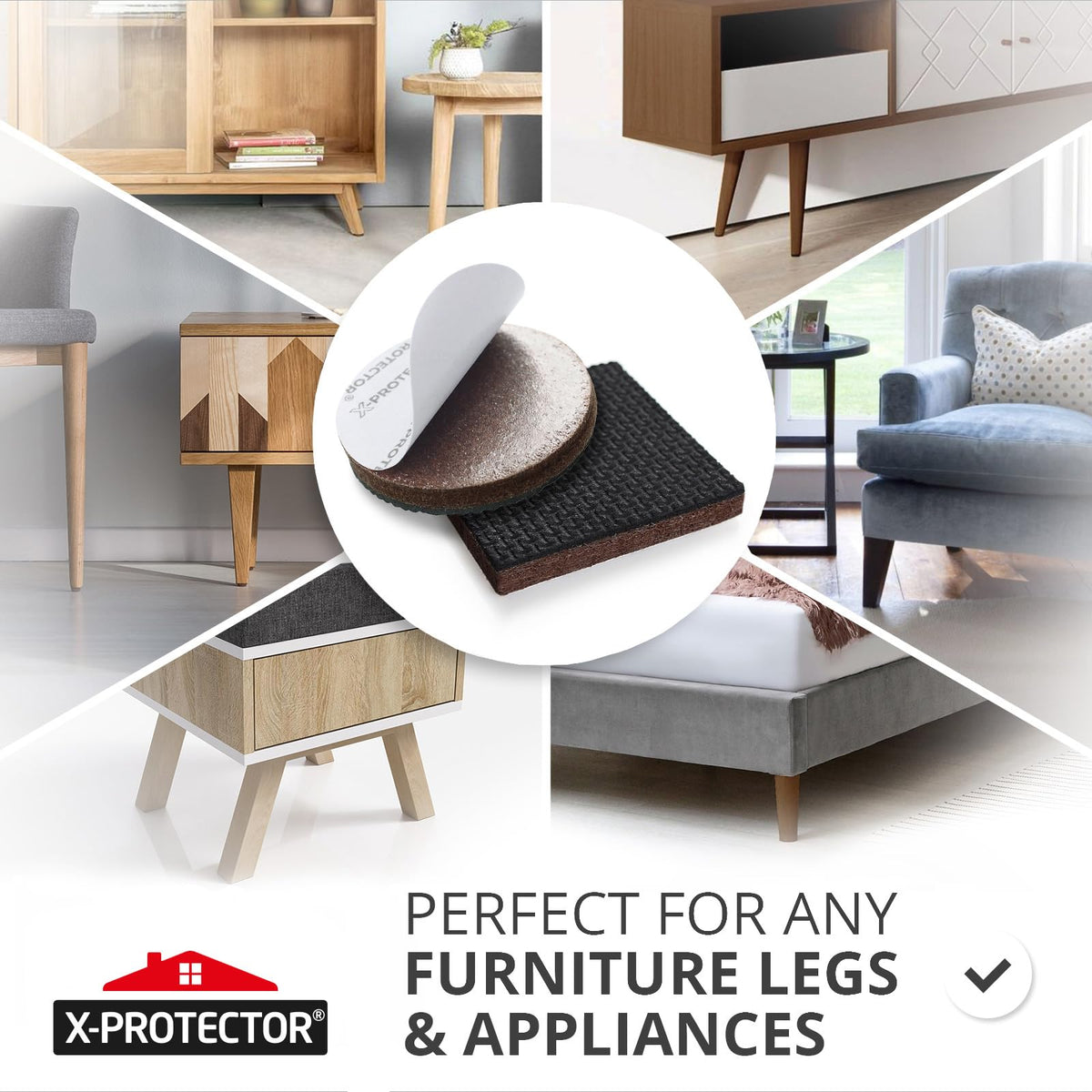 Non Slip Furniture Pads X (48 Count)