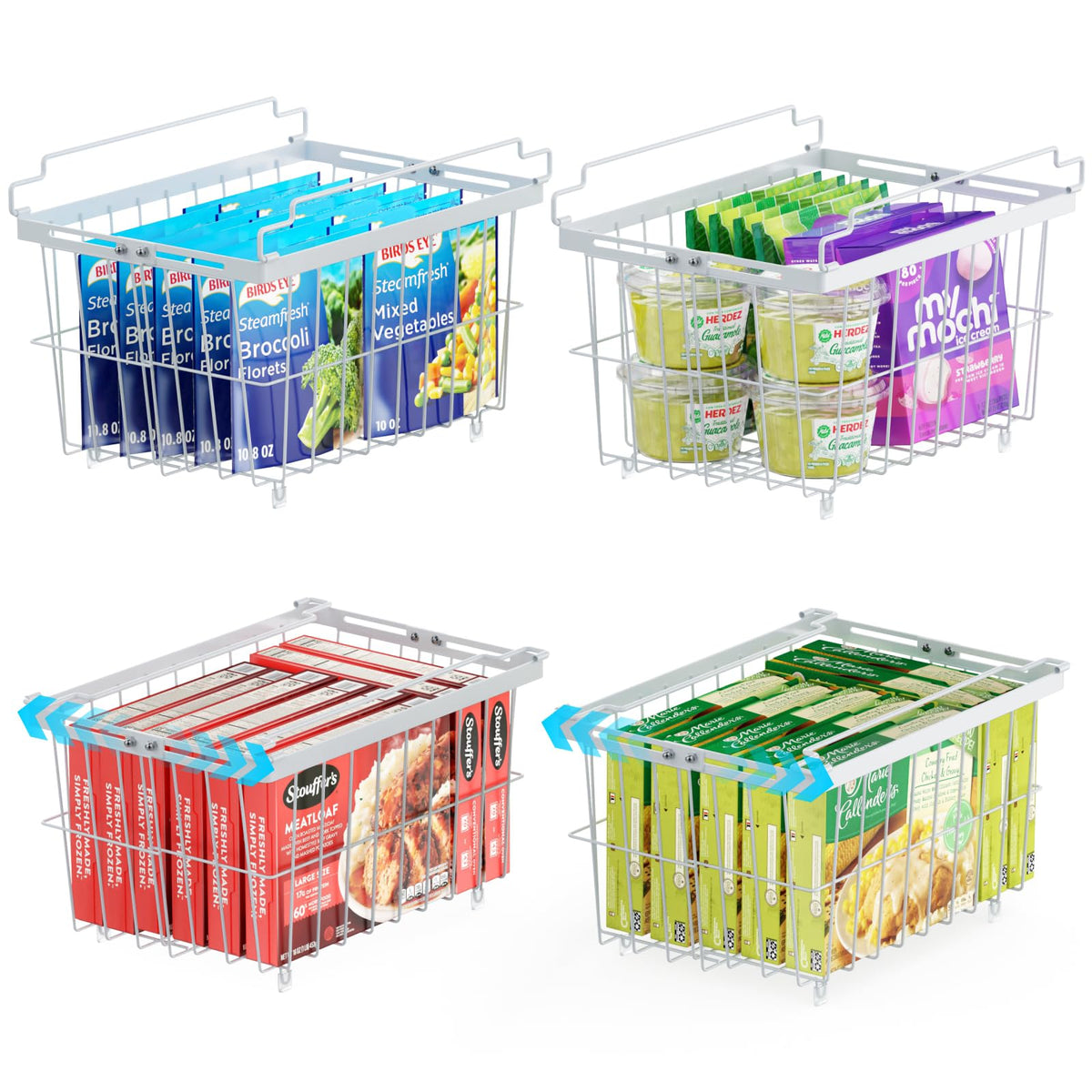Deep Freezer Organizer Bins (4 Count)