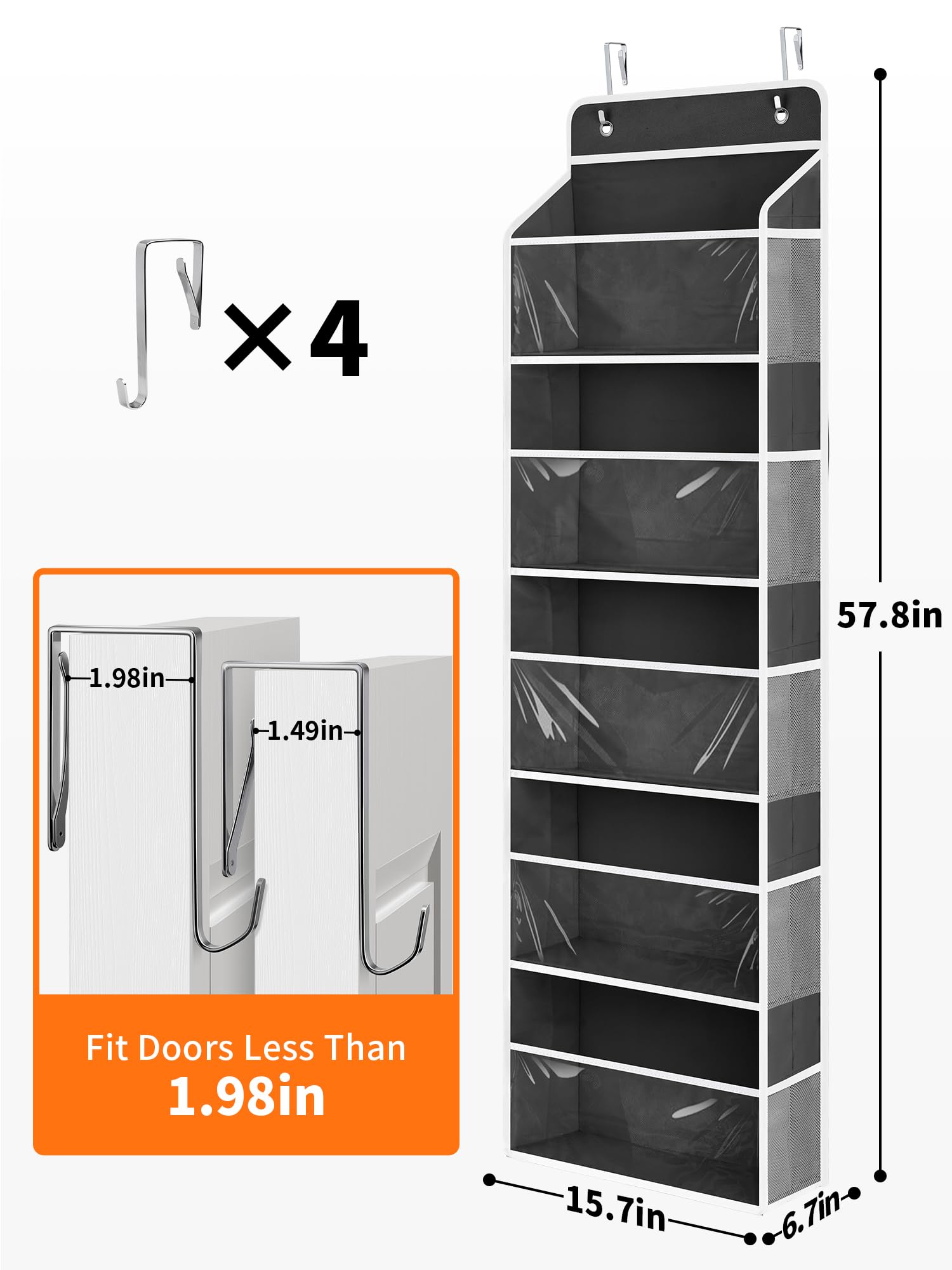 Over The Door Toy Storage Organizer w (2 Count)