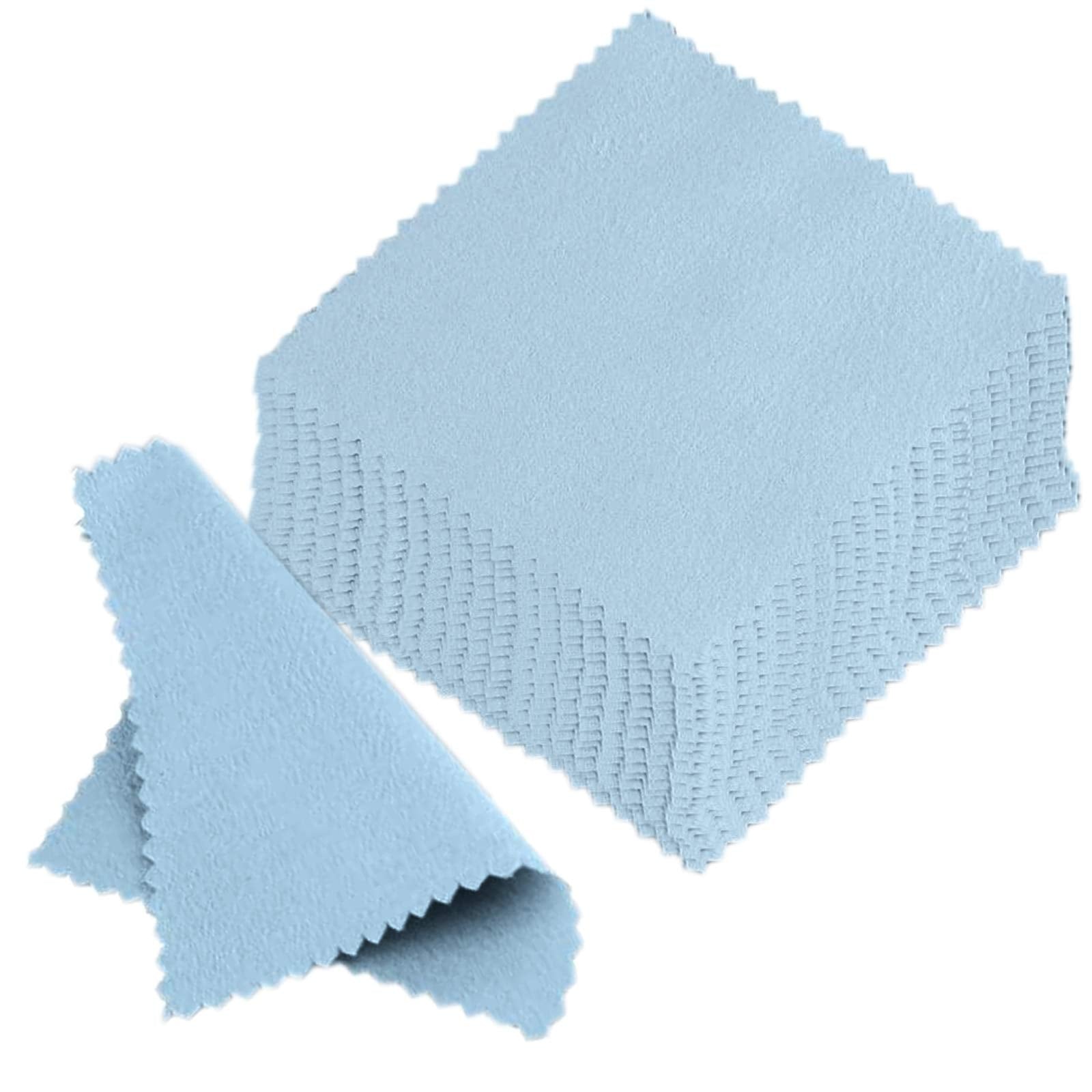 50pcs Jewelry Cleaning Cloth Polishing Cleaning Cloths for Sterling Silver Gold Platinum Platinum Jewelry