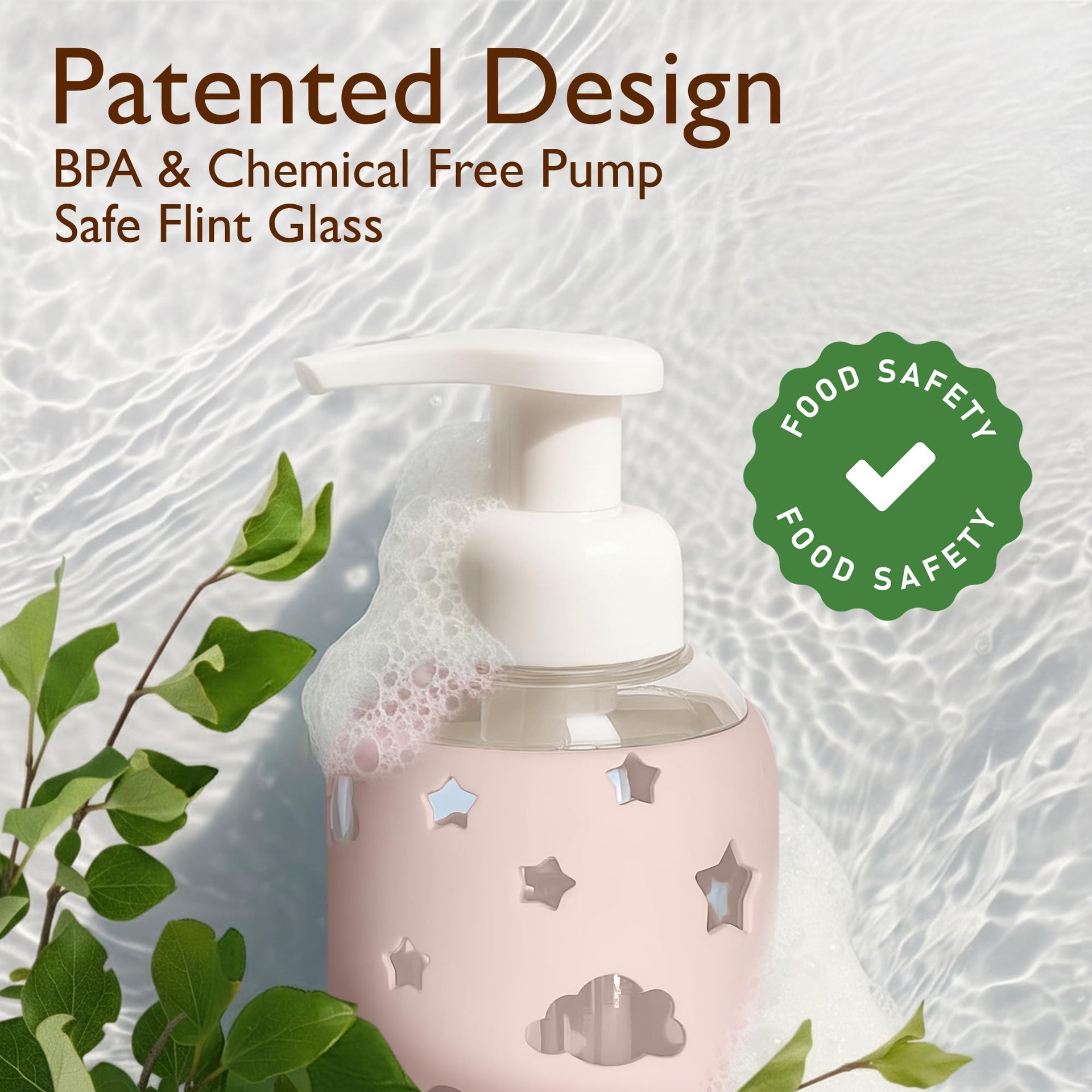 Foaming Hand Soap Dispenser Glass