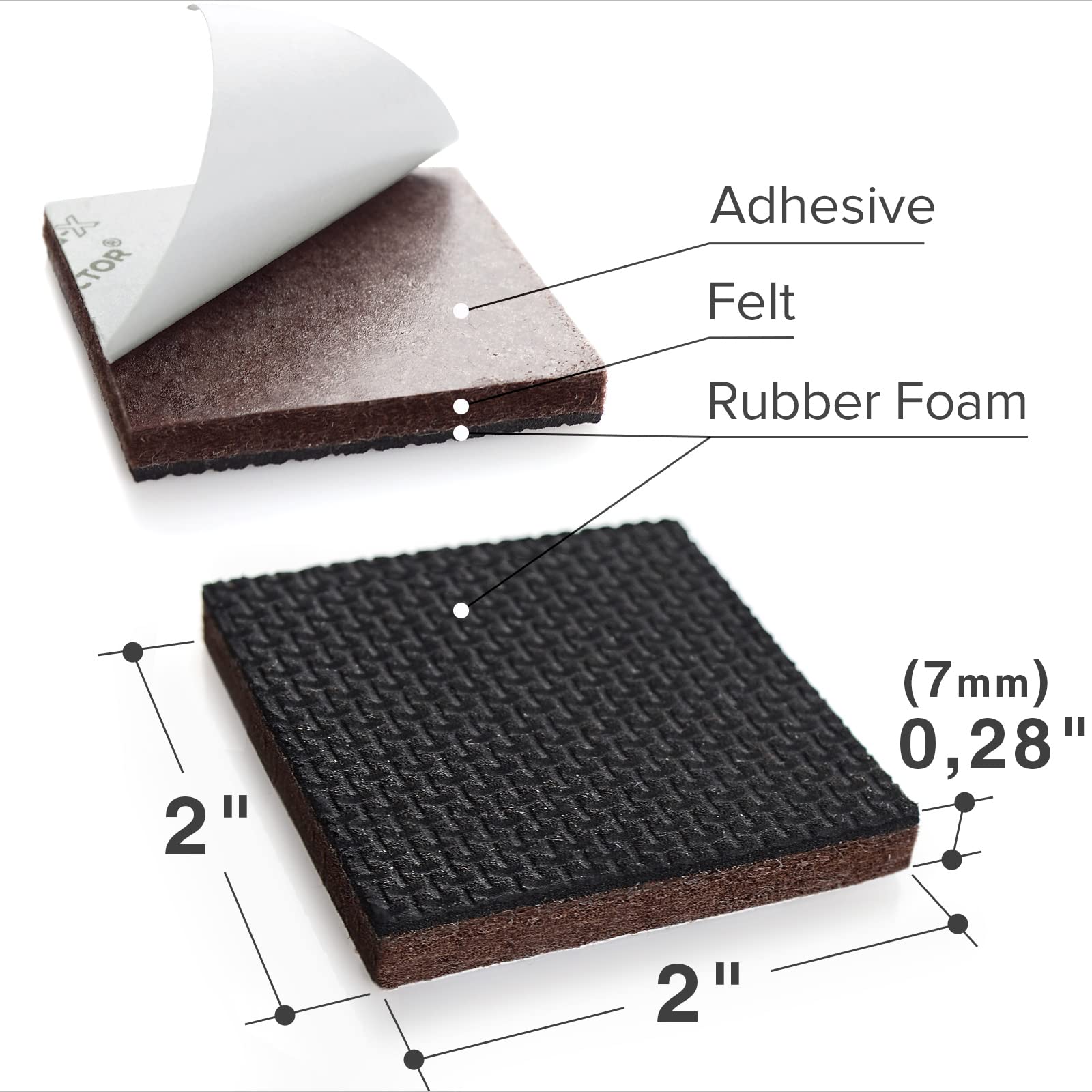 Non Slip Furniture Pads (16 Count)