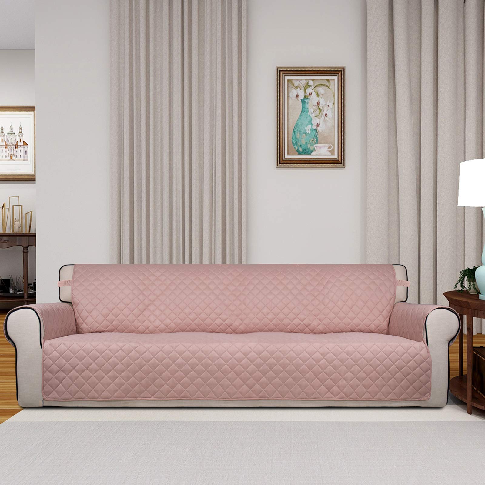 Reversible Quilted Couch Covers for Dogs Sofa Cover 4 Seater 88"
