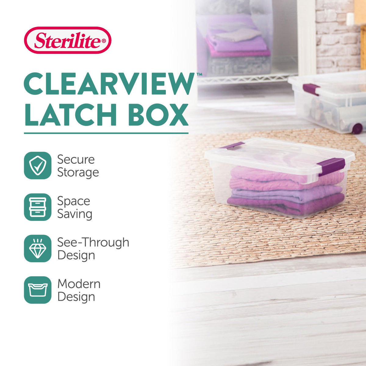12 Pack ClearView Latch Box (12 Count)