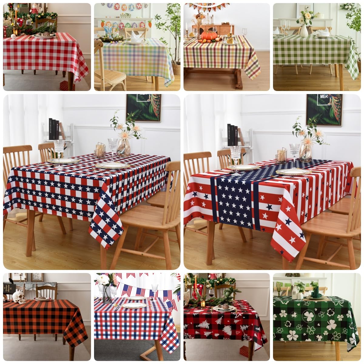 Waterproof Plaid Tablecloth Fabric