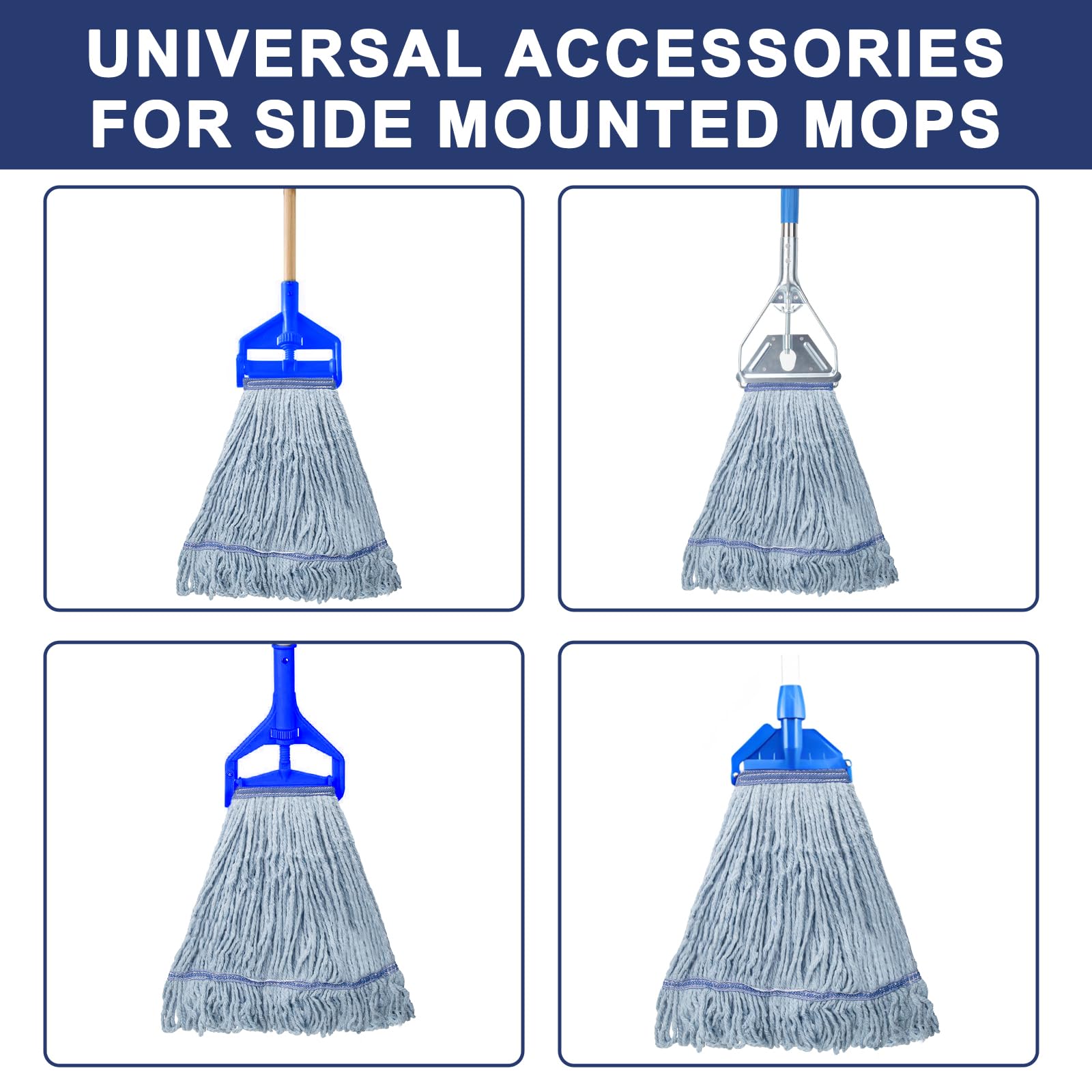 3 Pack Heavy Duty Commercial Mop Head Replacement - ModHome Supplies