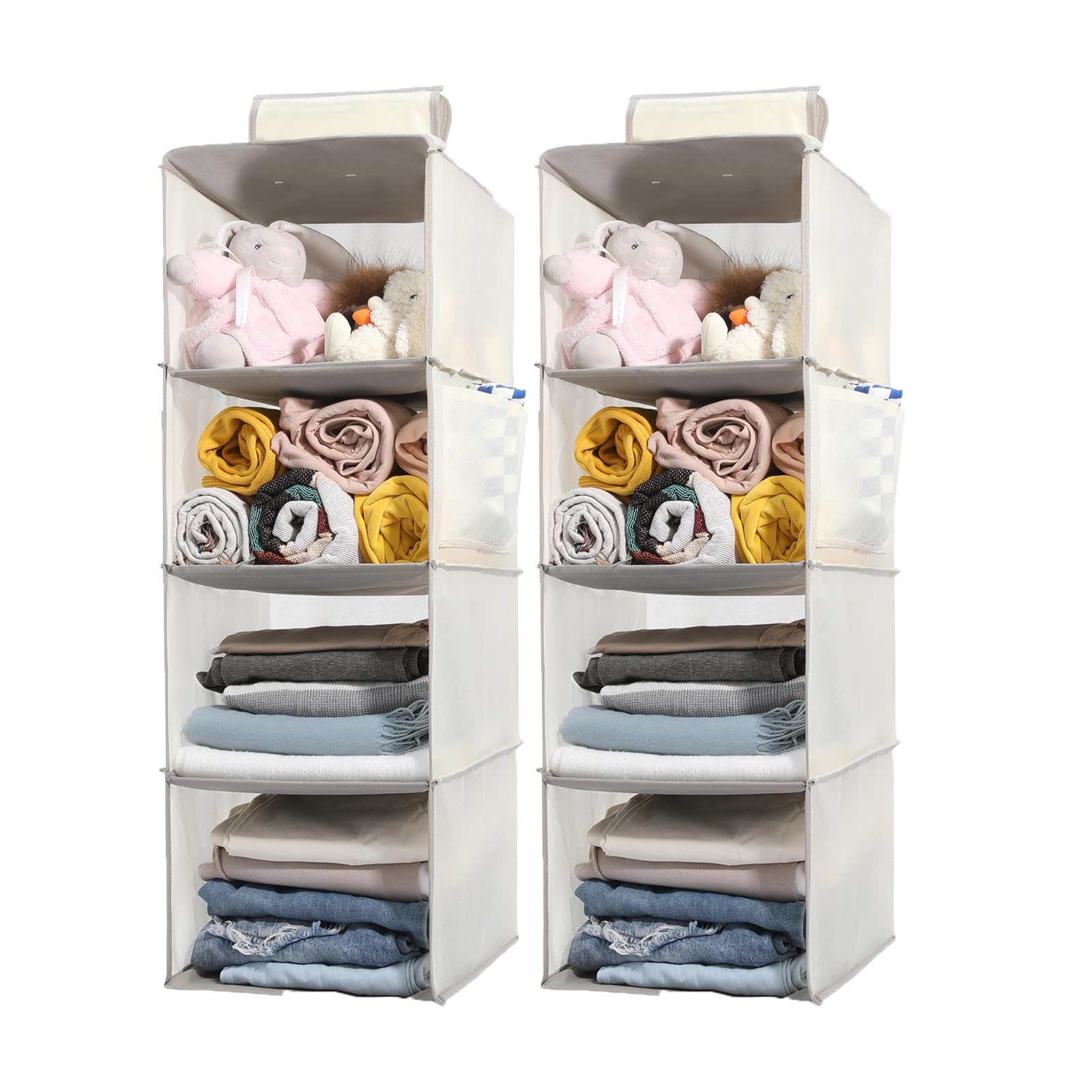 2 Packs Hanging Closet Organizer Storage (2 Count)