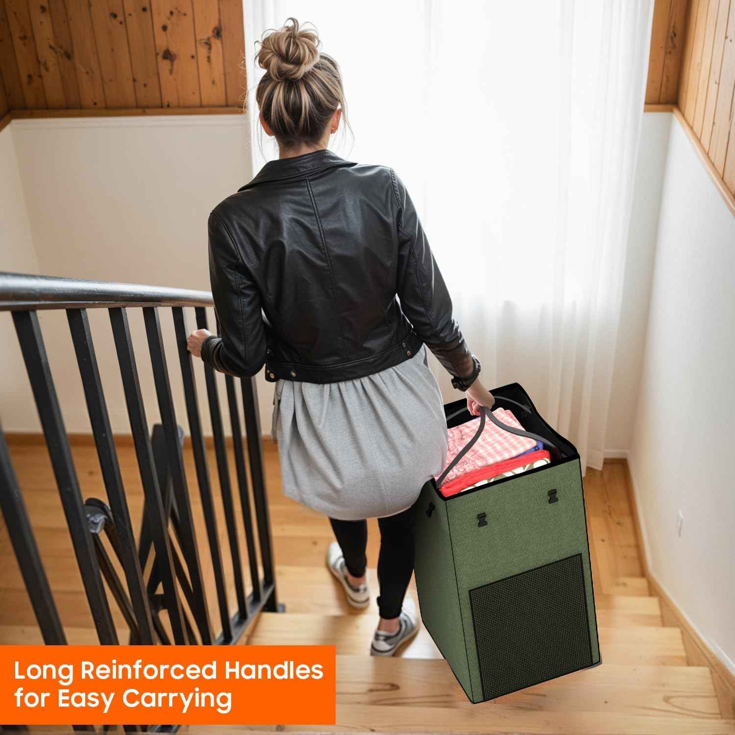 Laundry Hamper with Wheels (99.68 Ounce)