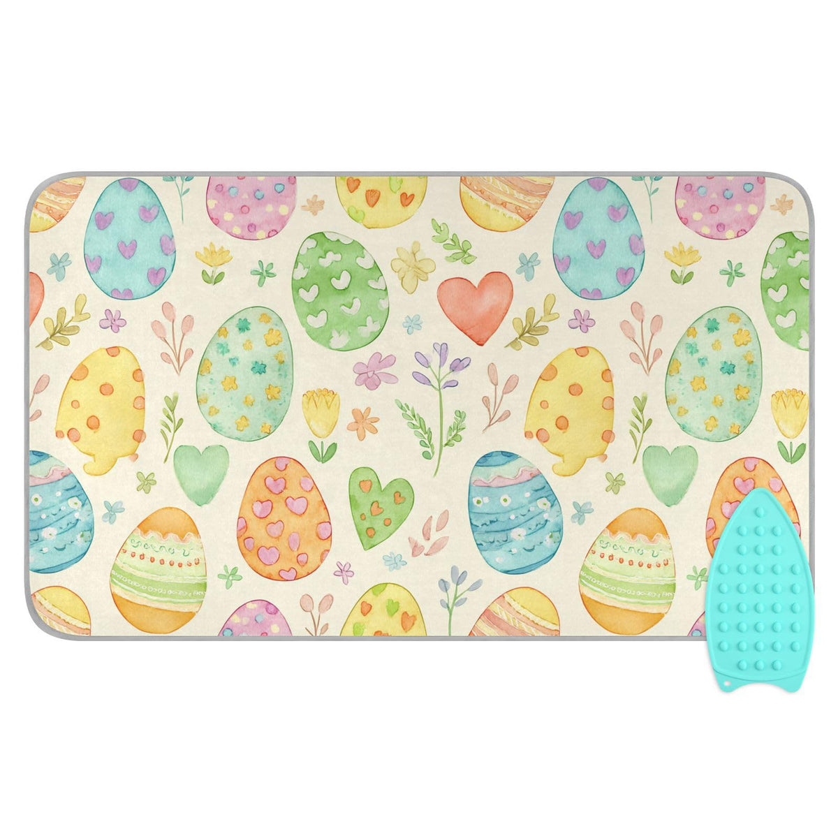 Ironing Mat Portable Ironing Pad Blanket with Silicone Iron Rest for Table Top Travel Heat Resistant Double