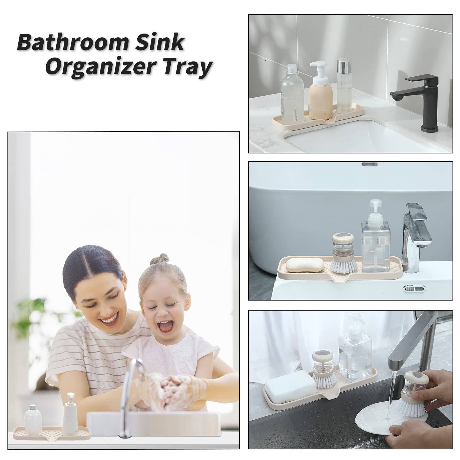 Silicone Soap Dish with Drain Spout