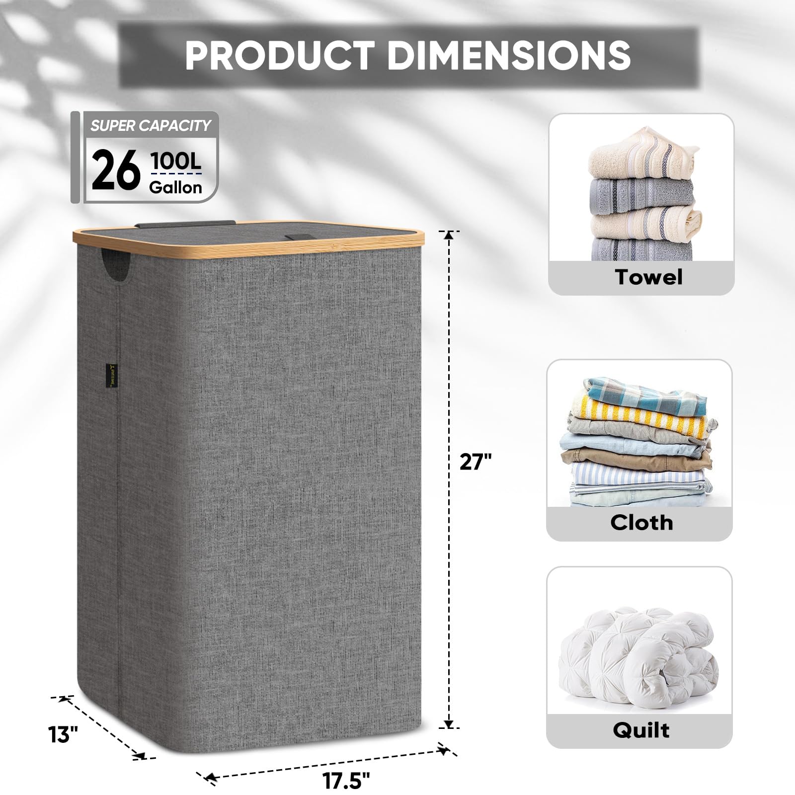 Laundry Hamper with Lid