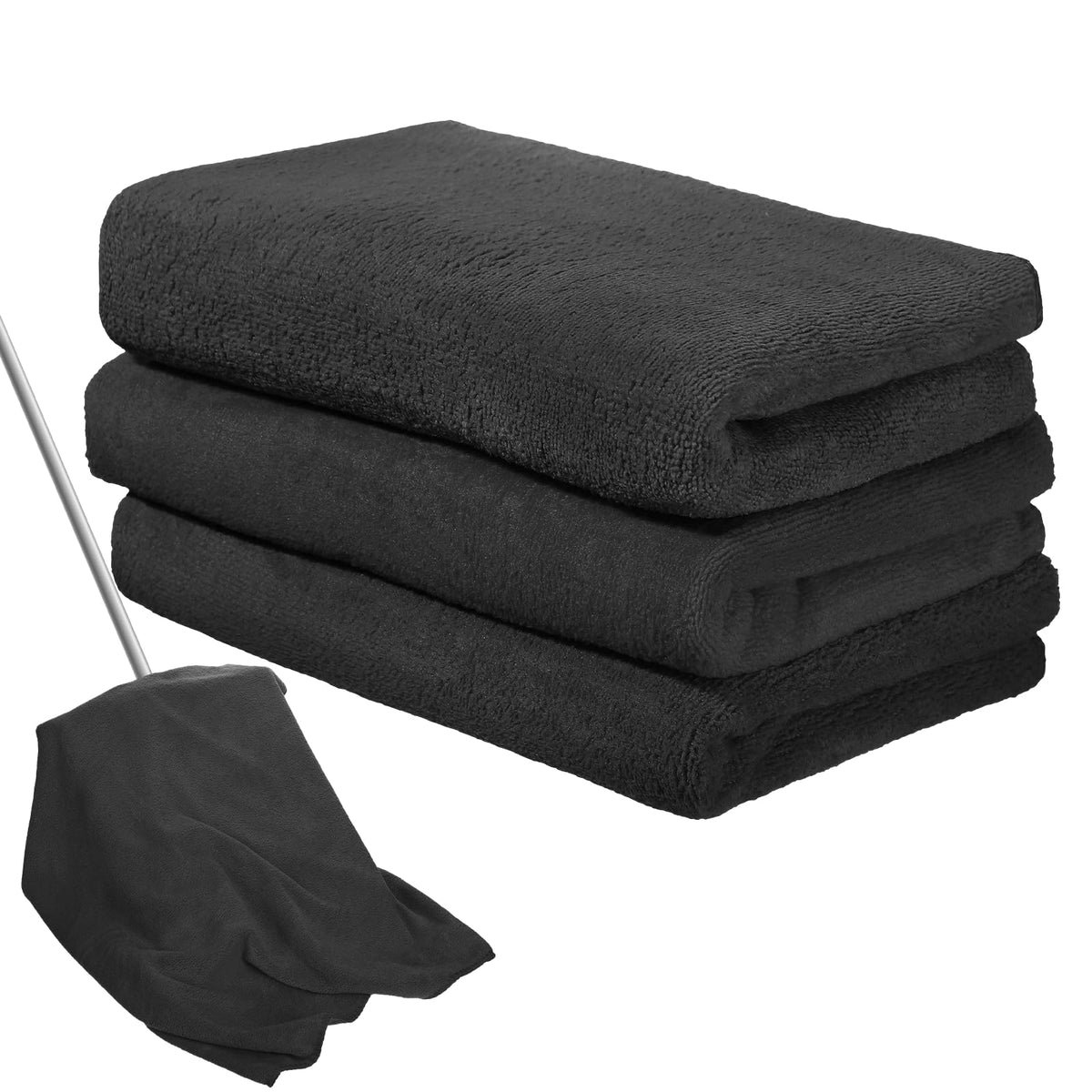 3 Pcs Extra Large Microfiber Cleaning Cloth 30" x 20" Washable Reusable Microfiber Towel Streak Free Lint Free Cloth for Cleaning Home Glass Office Window Bathrooms (3 Count)