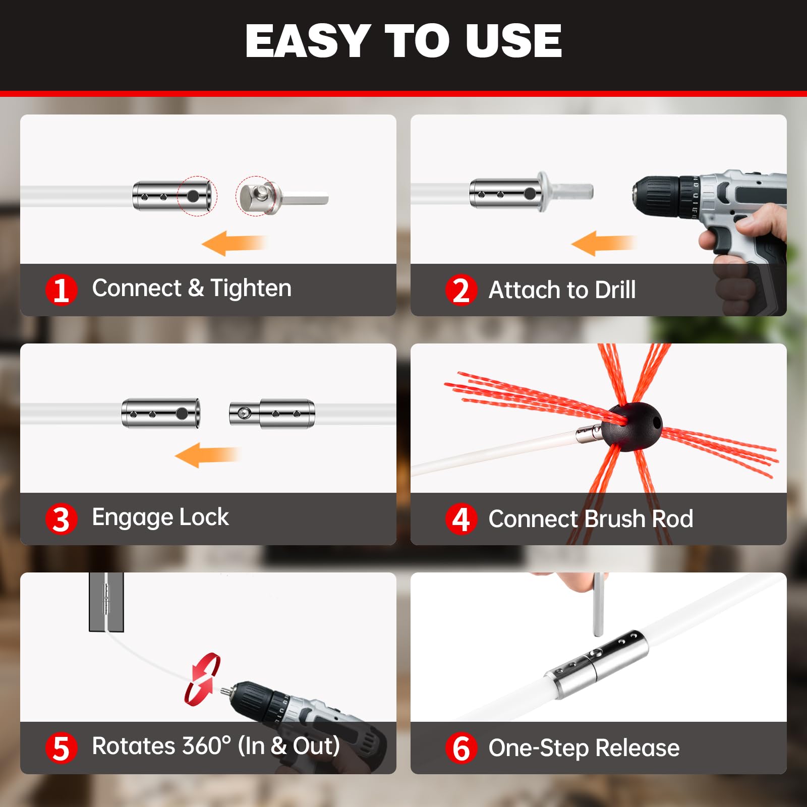 30 Feet Chimney Sweep Kit