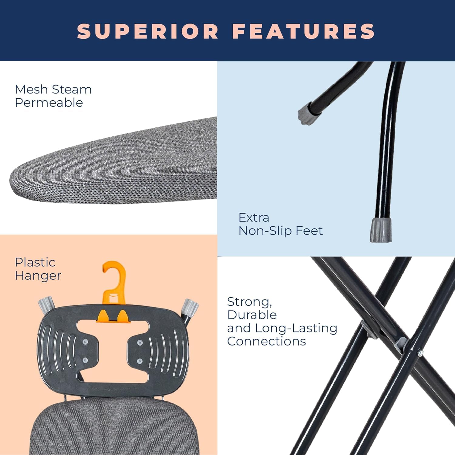 Ironing Board with Iron Rest