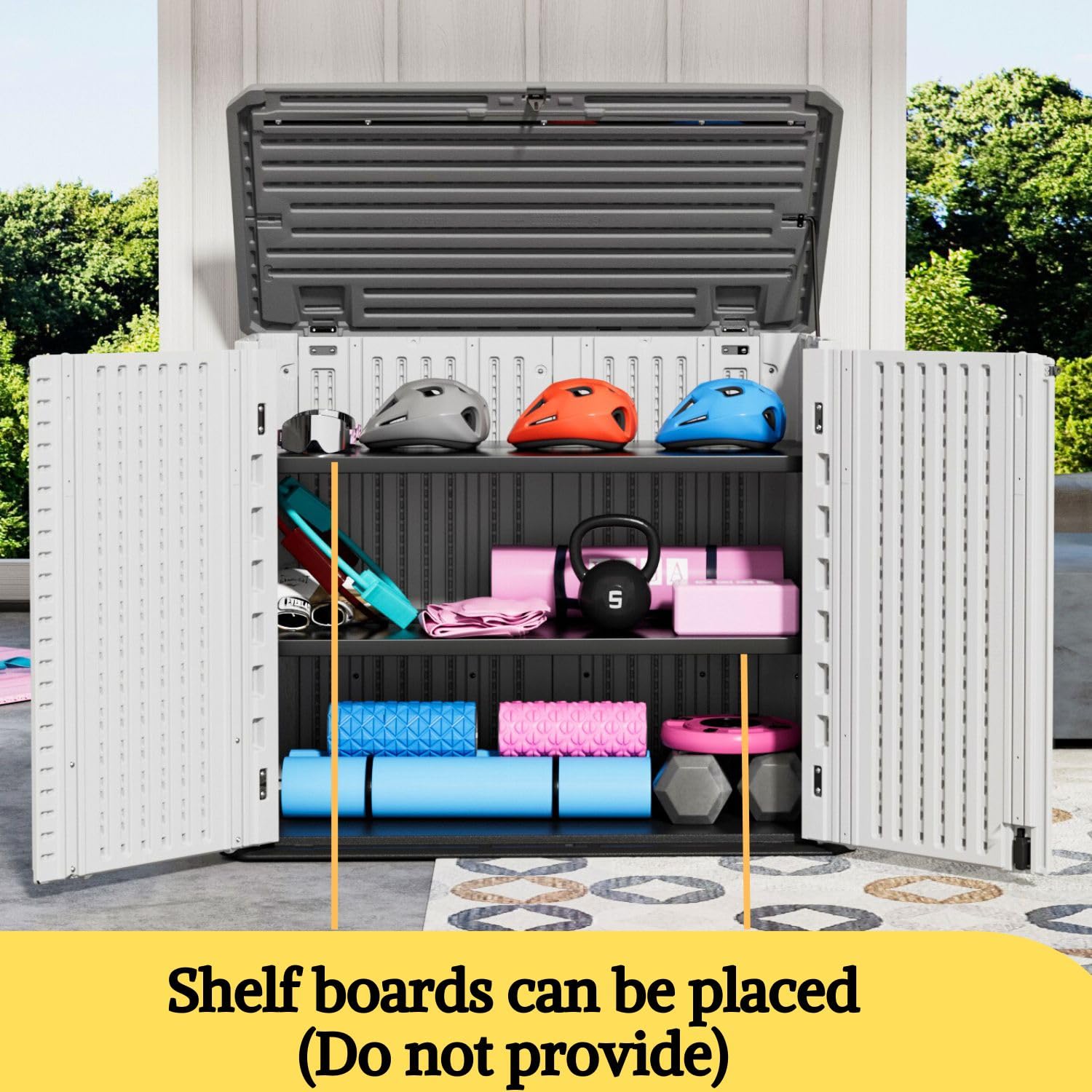 4x2.5 FT Outdoor Storage Shed