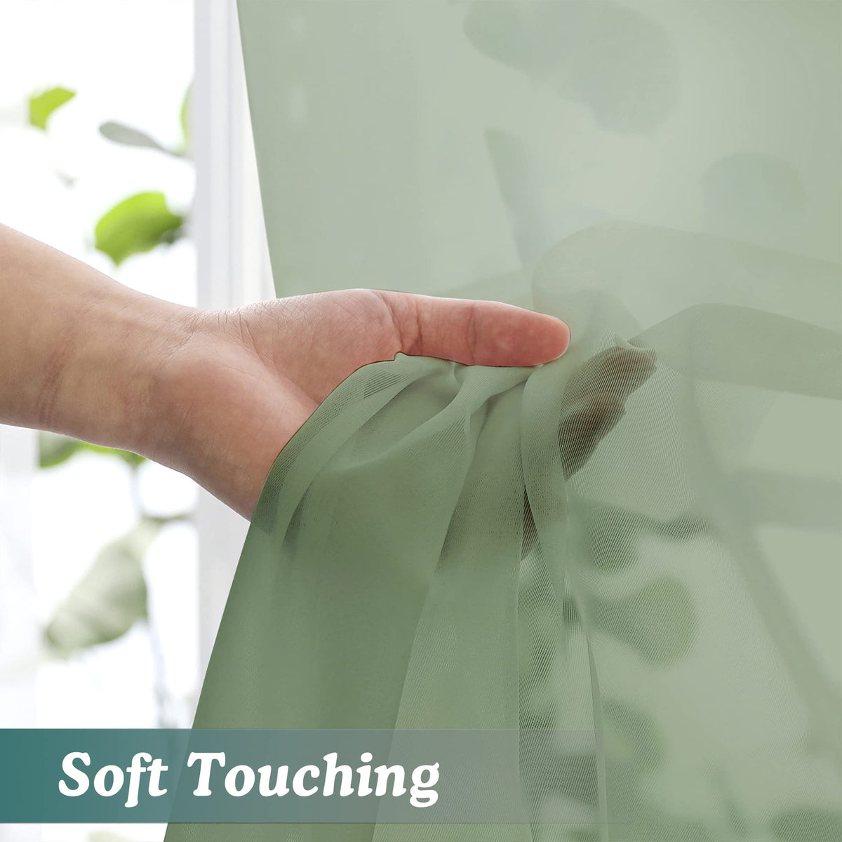 Sage Green Sheer Curtains 108 Inches Long