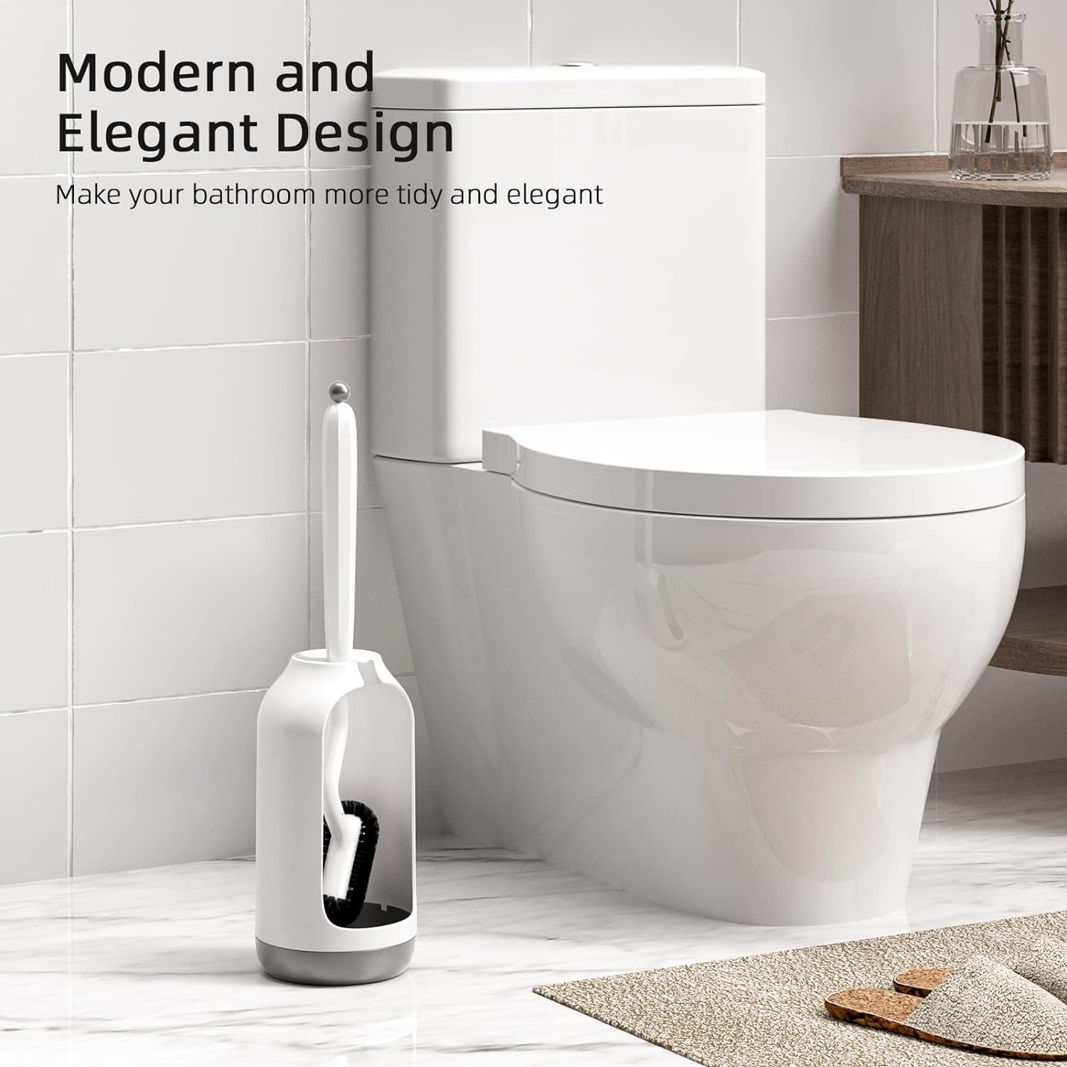 Toilet Bowl Brush Holder Set (3 Count)