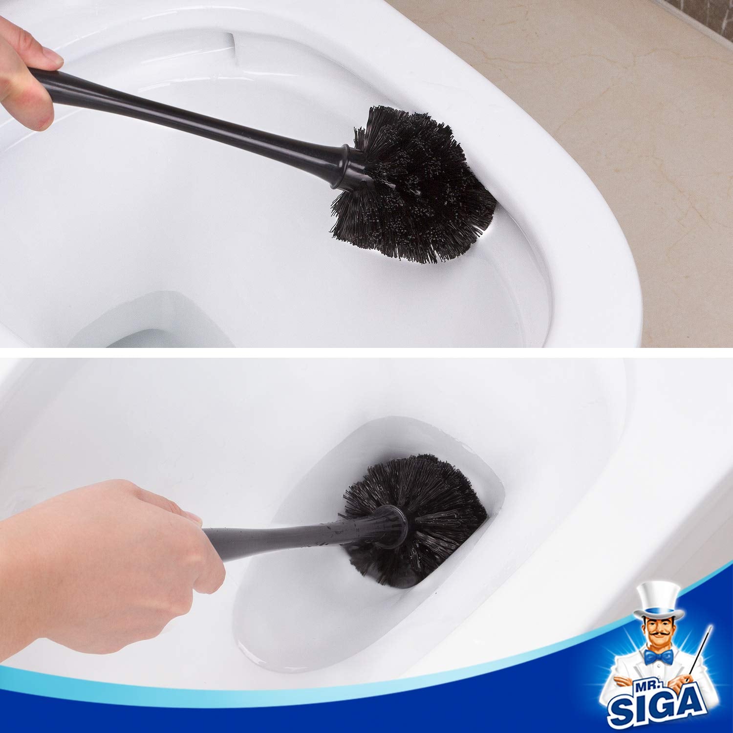 Toilet Plunger and Brush Combo for Toilet Cleaning (2 Count)