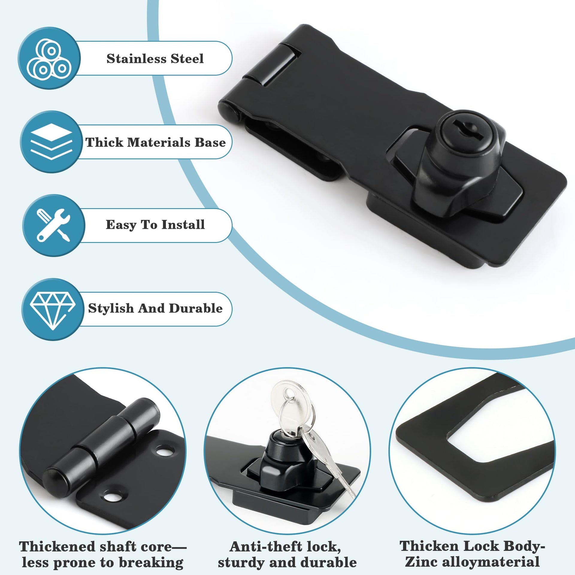 Keyed Hasp Lock