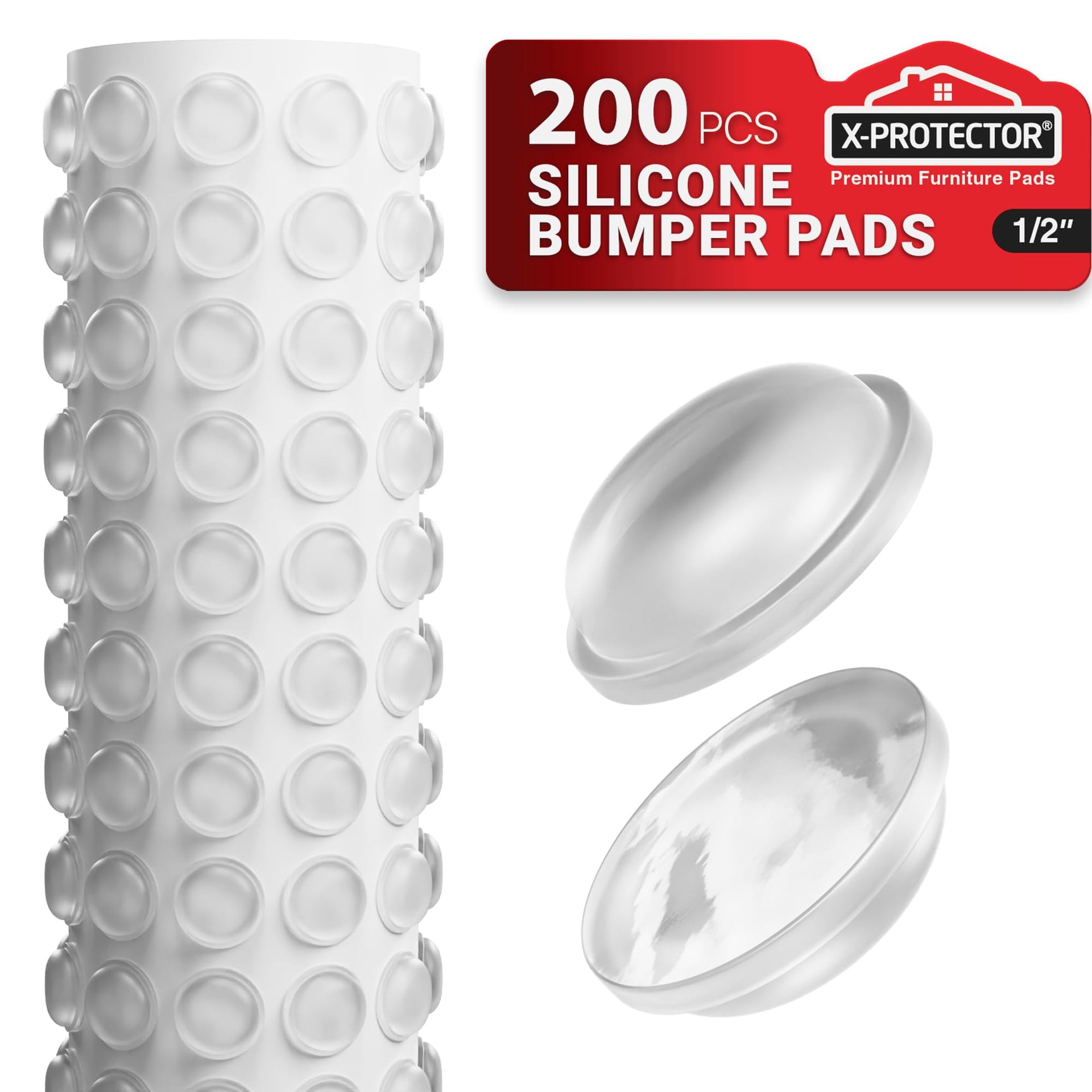 Cabinet Door Bumpers 200 PCS (200 Count)