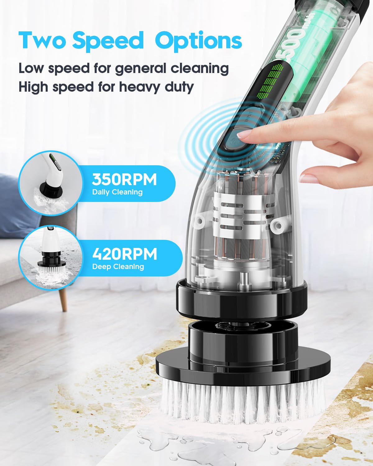 Electric Spin Scrubber for Cleaning Bathroom - ModHome Supplies