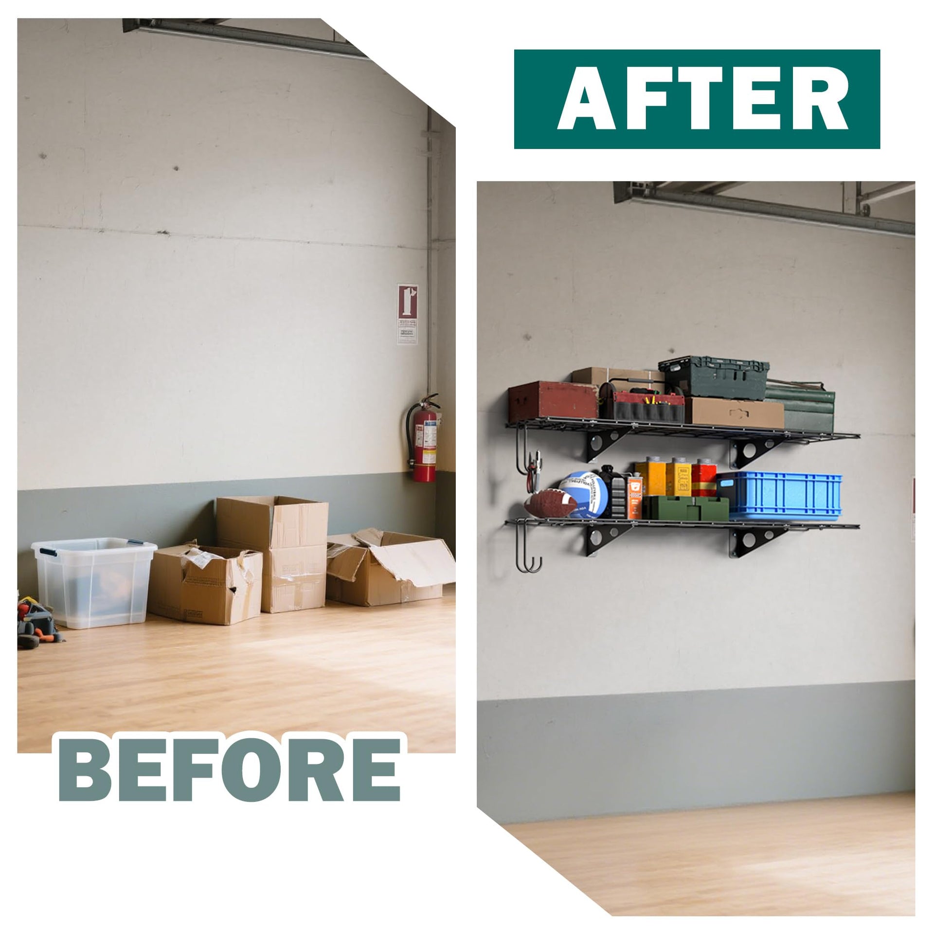 Garage Wall Shelves (2 Count)