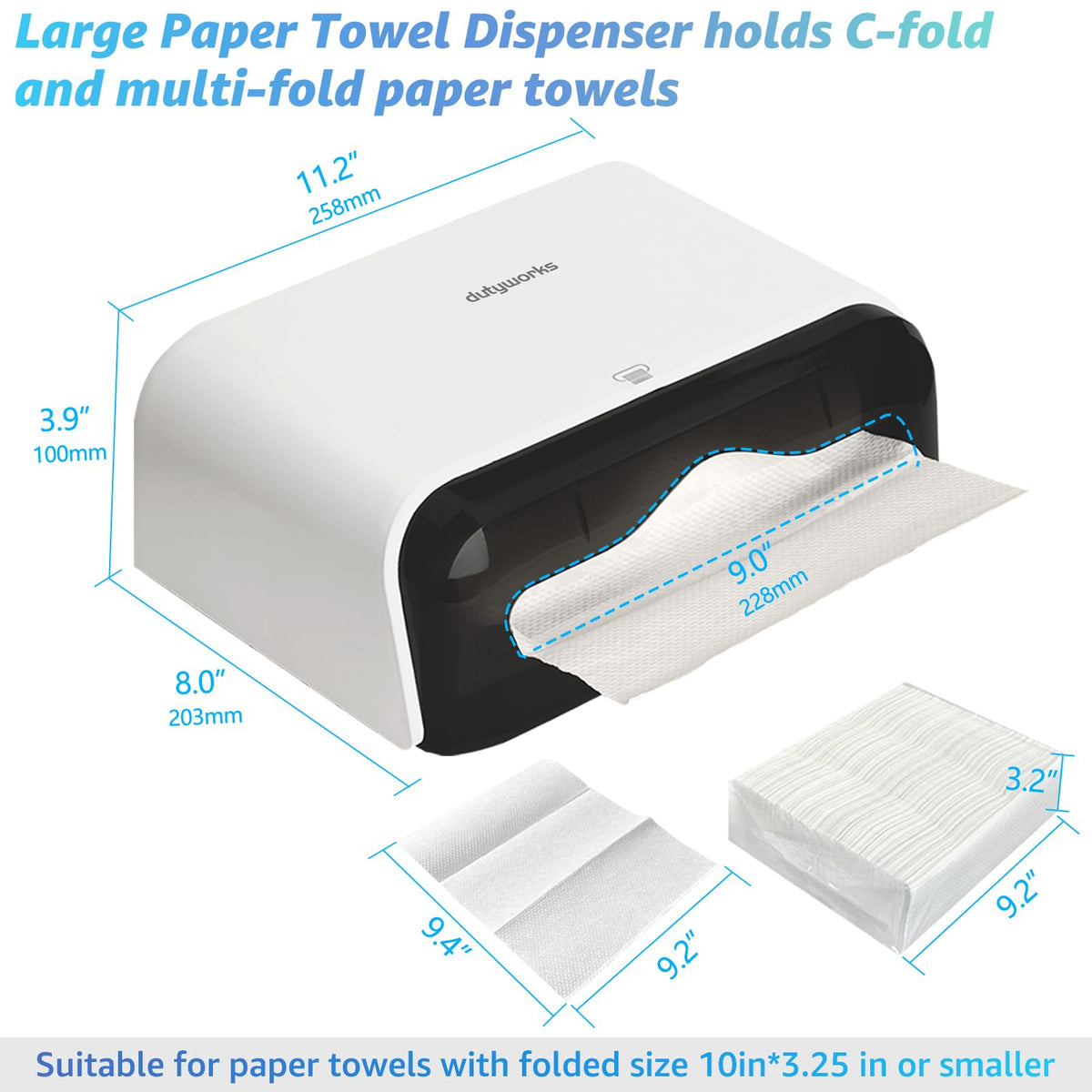 Multifold Paper Towel Dispenser Wall Mount