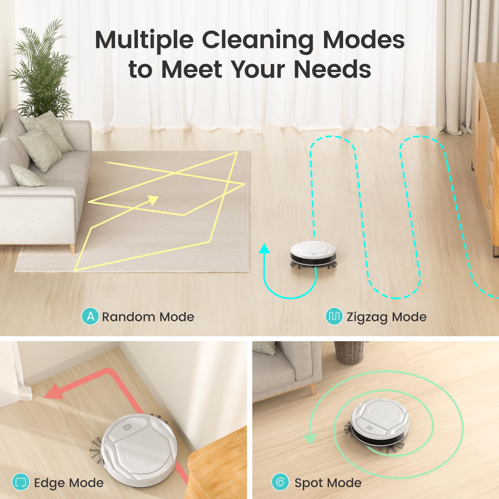 M210 Pro Robot Vacuum with 2200 Pa Powerful Suction