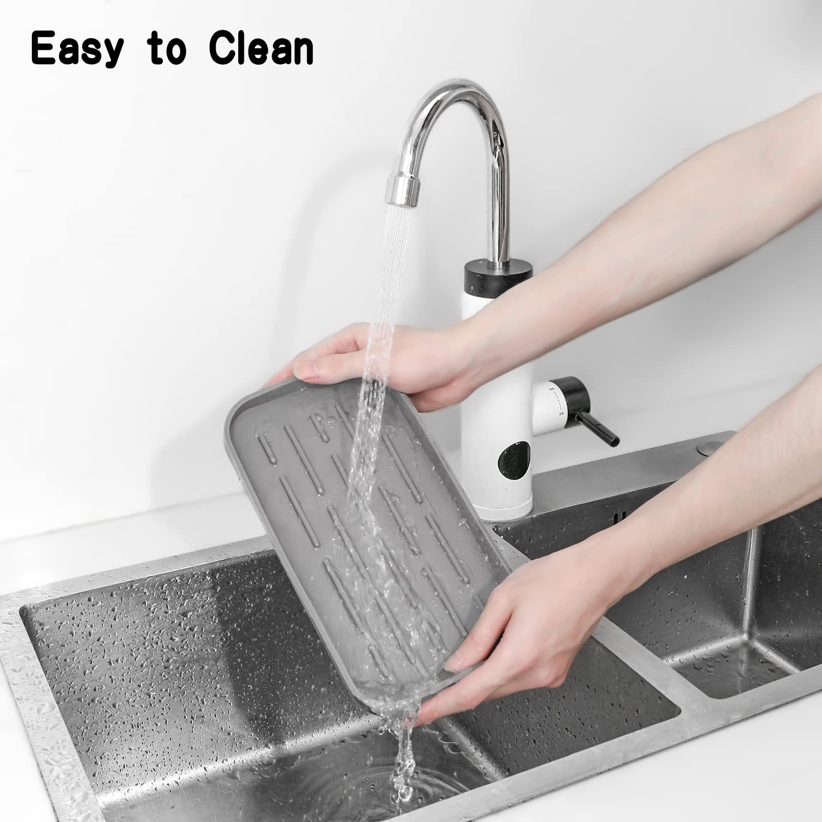 Silicone Kitchen Sink Organizer Tray for Multiple Usage