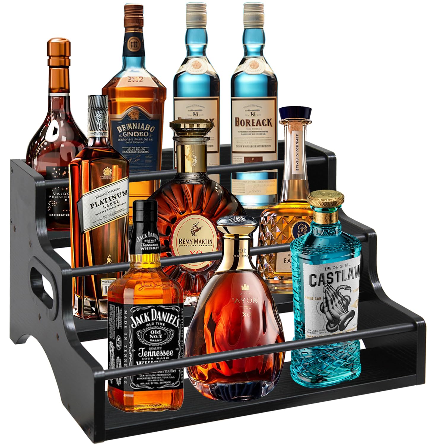 3 Tier Liquor Bottle Display Shelf