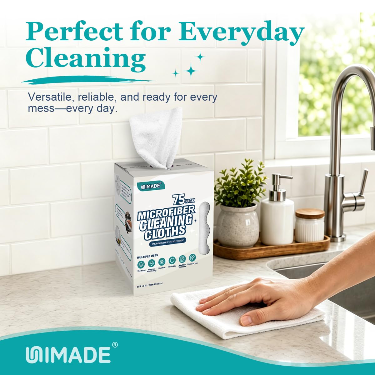 Microfiber Cleaning Cloth (75 Count)