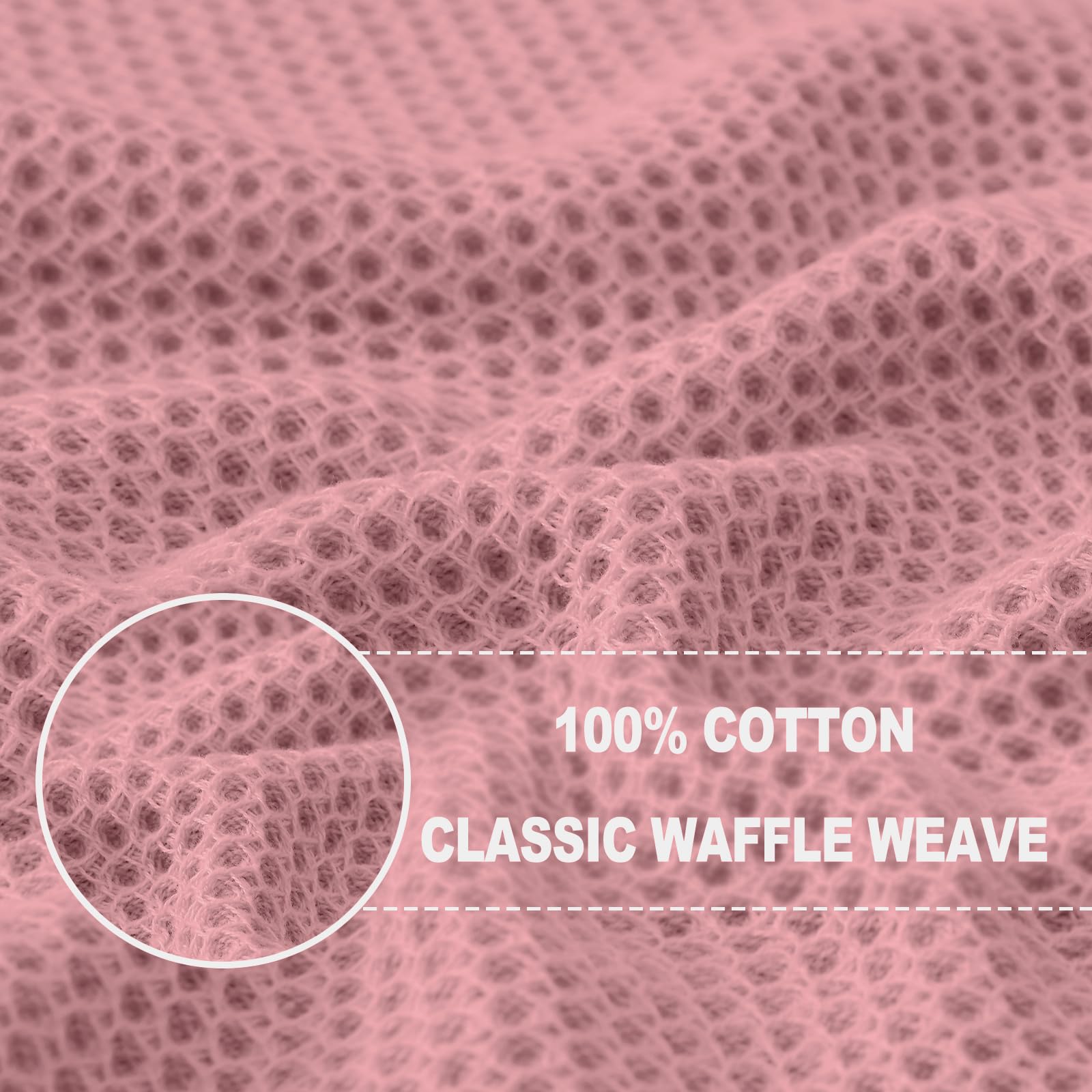 100% Cotton Waffle Weave Kitchen Dish Cloths 8 (8 Count)