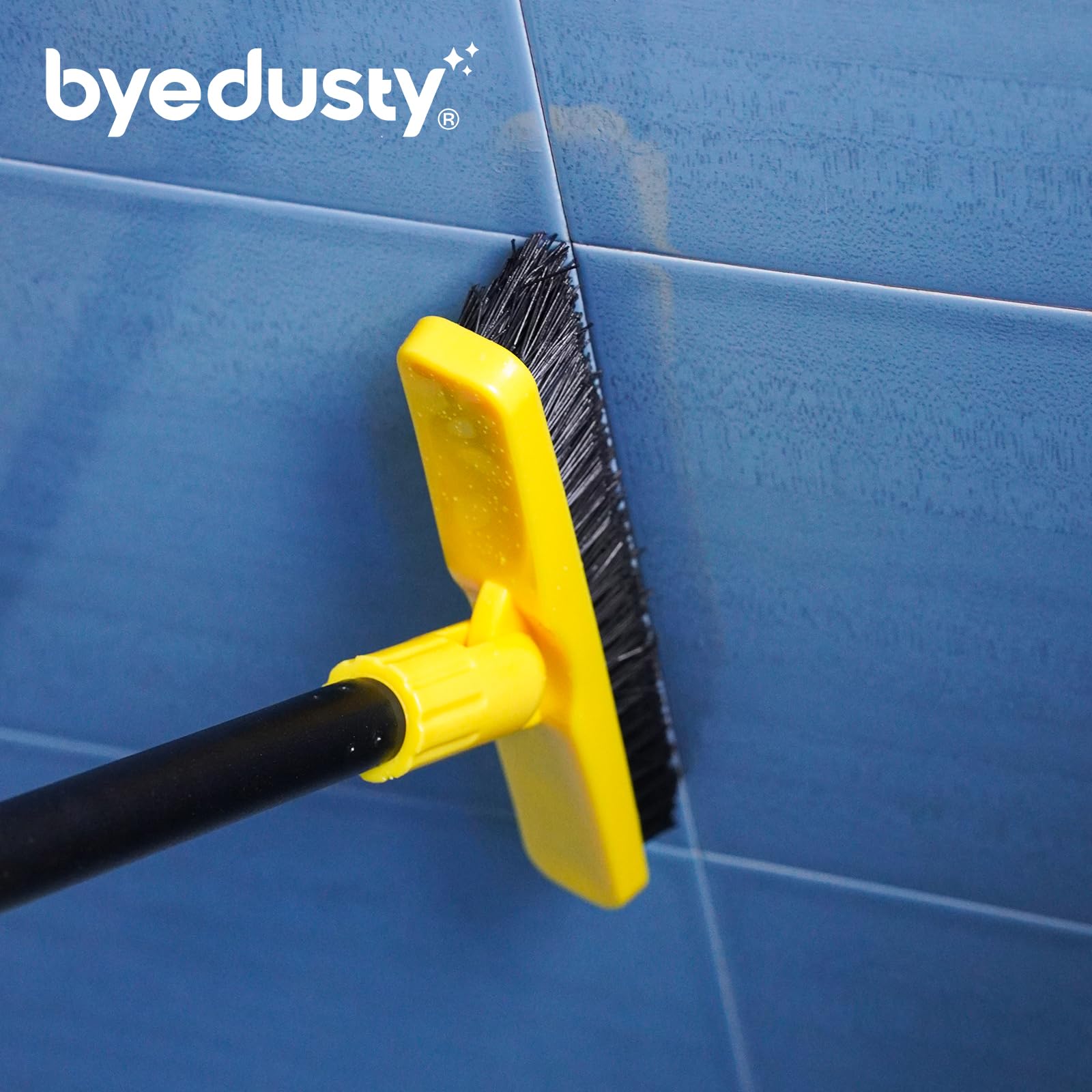 Grout Brush with Long Adjustable Handle