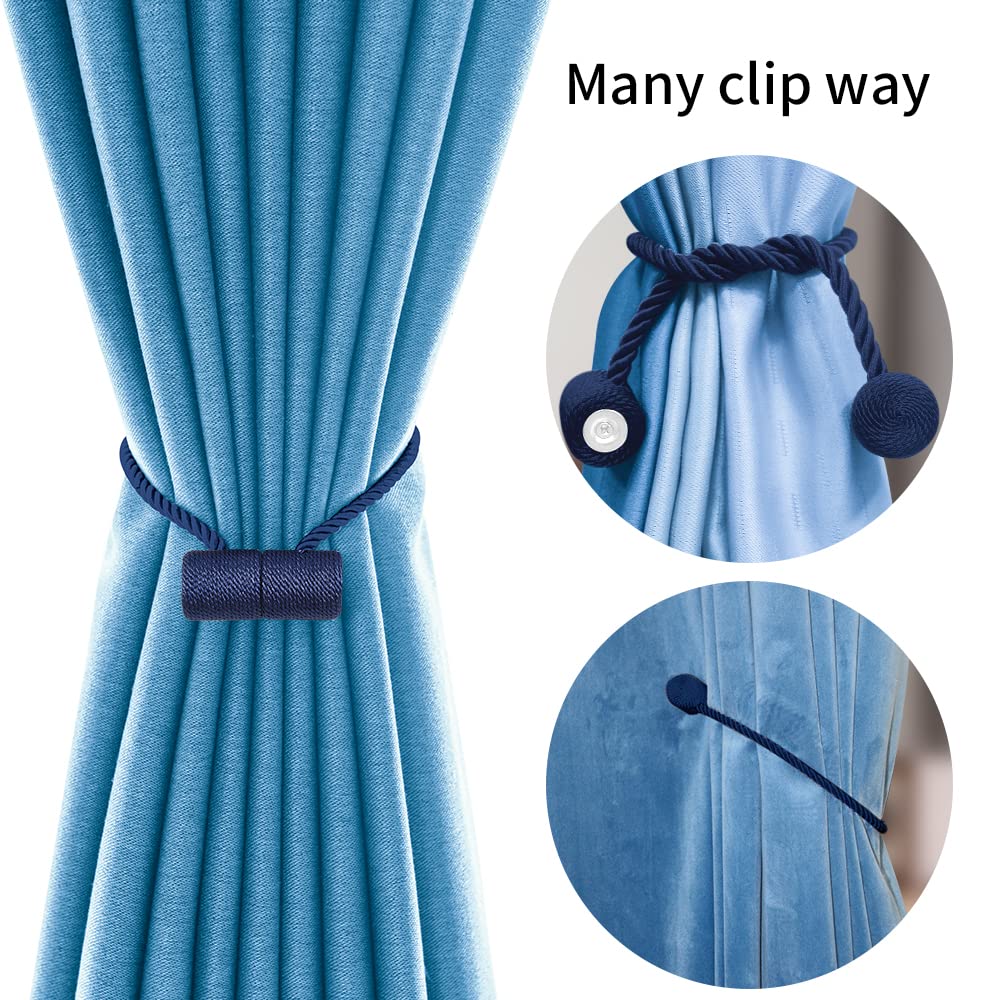 18 Inch Strong Magnetic Curtain Tiebacks (4 Count)