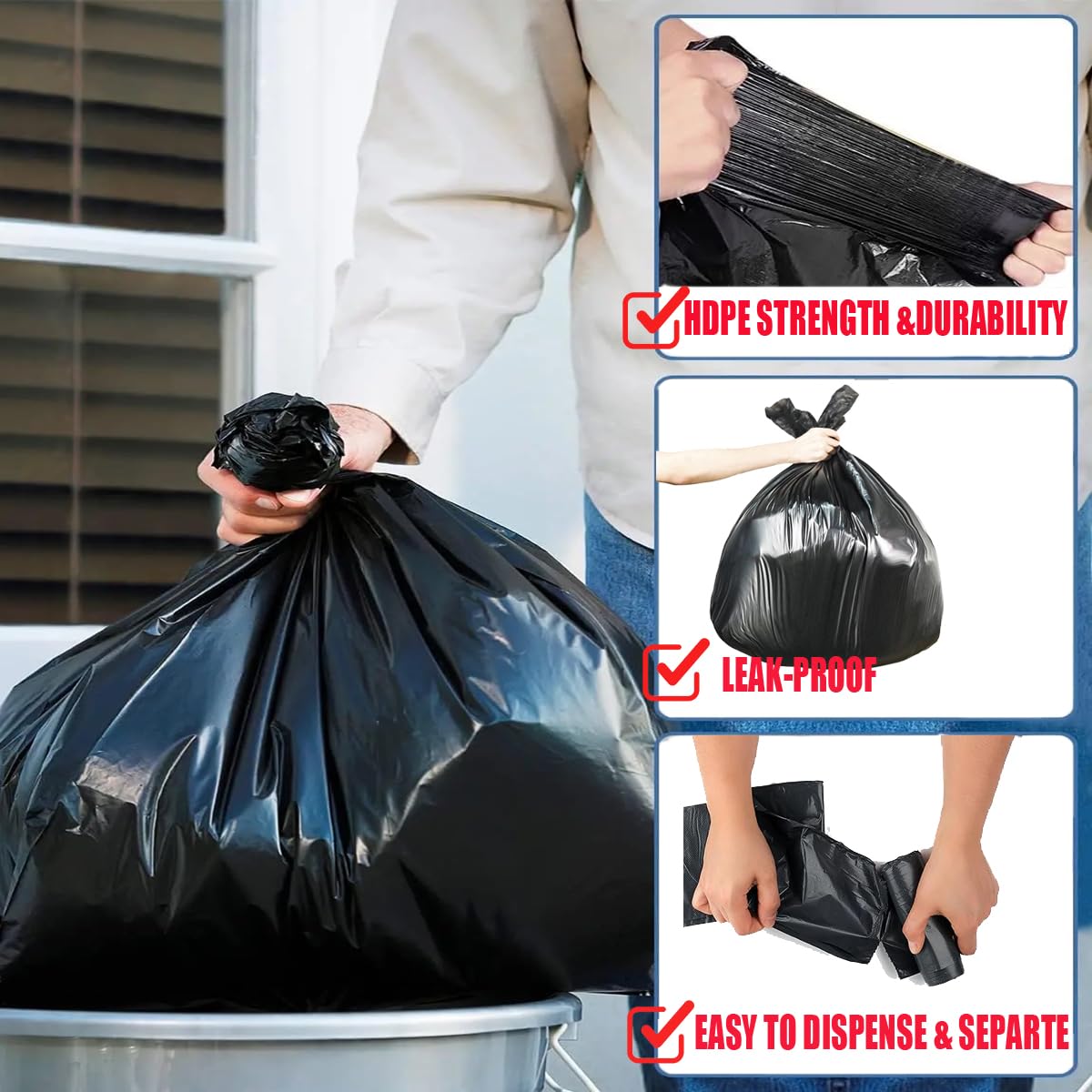 30 Gallon Trash Bags (100 Count)
