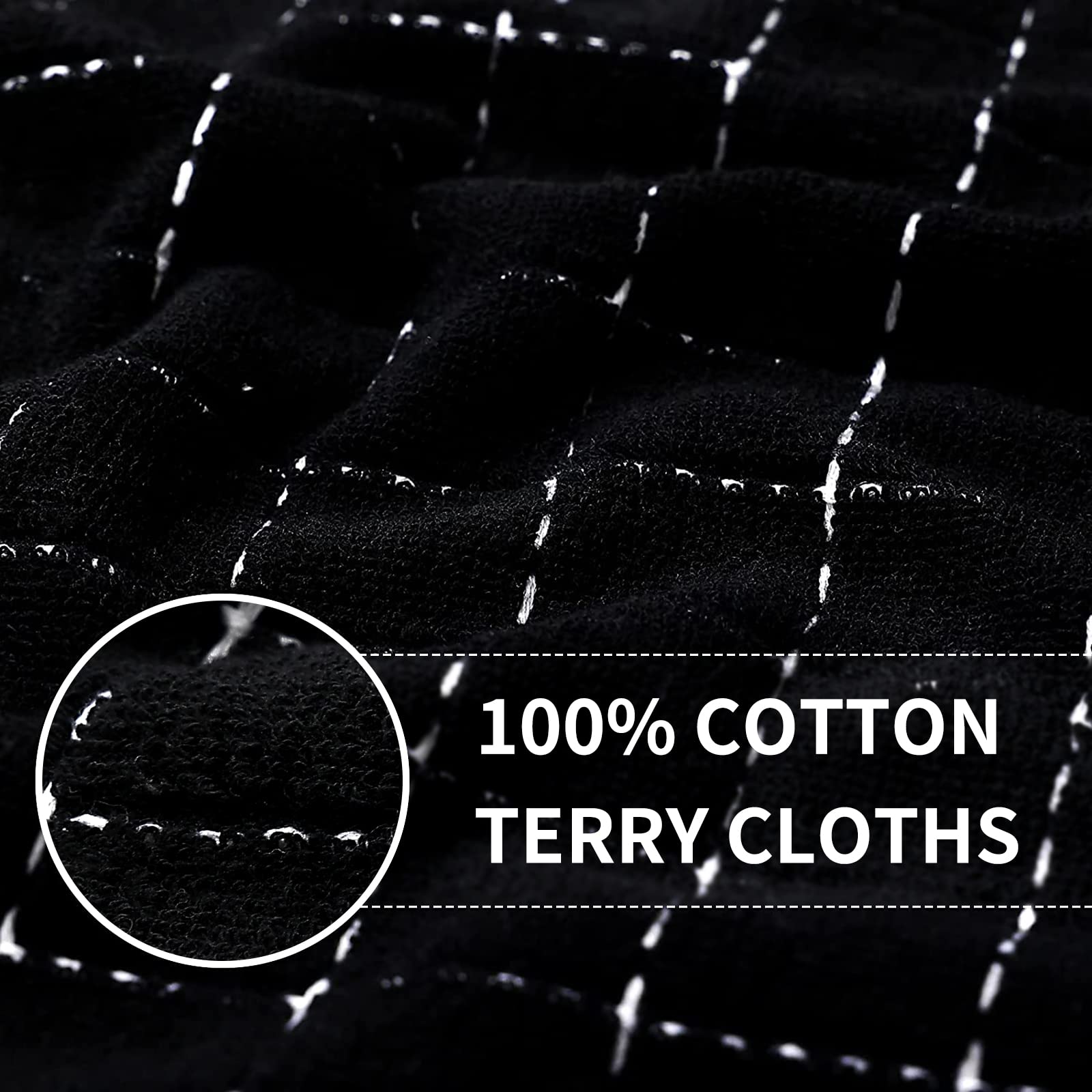 100% Cotton Terry Kitchen Towels (4 Count)