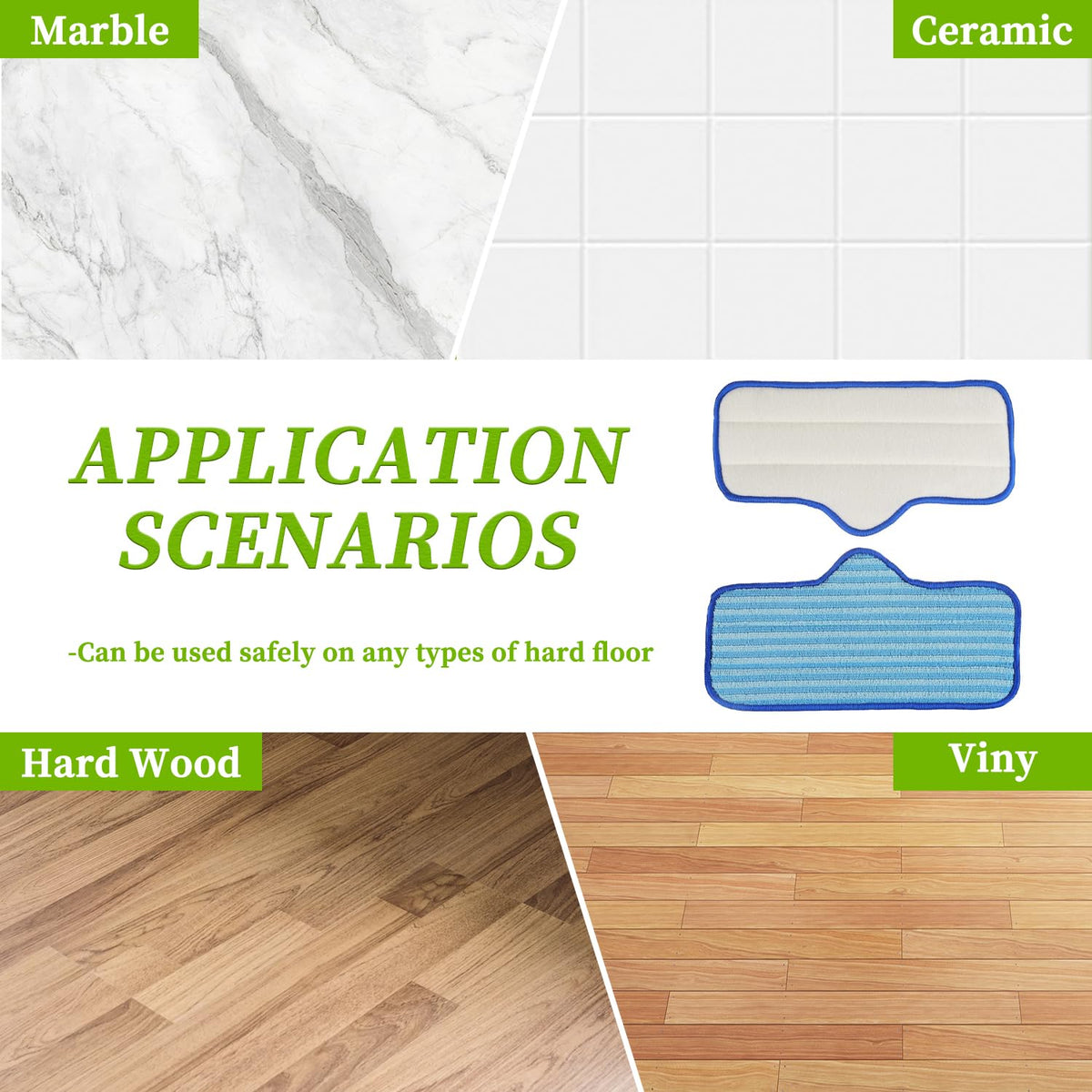 Reusable Microfiber Steam Mop Pad fit for Dupray Neat Steam Cleaner Steam Mop Cleaning Pads