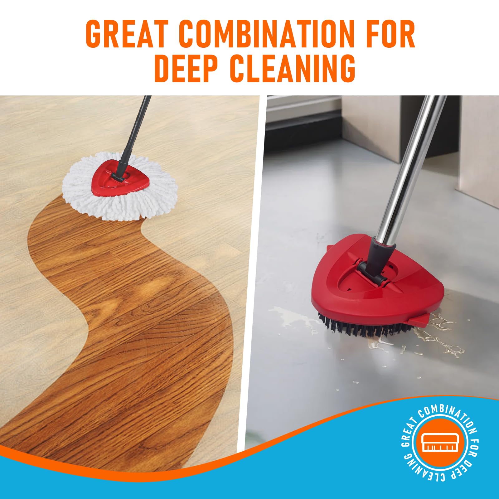 Mop Head Replacement Pads Compatible with O (7 Count)