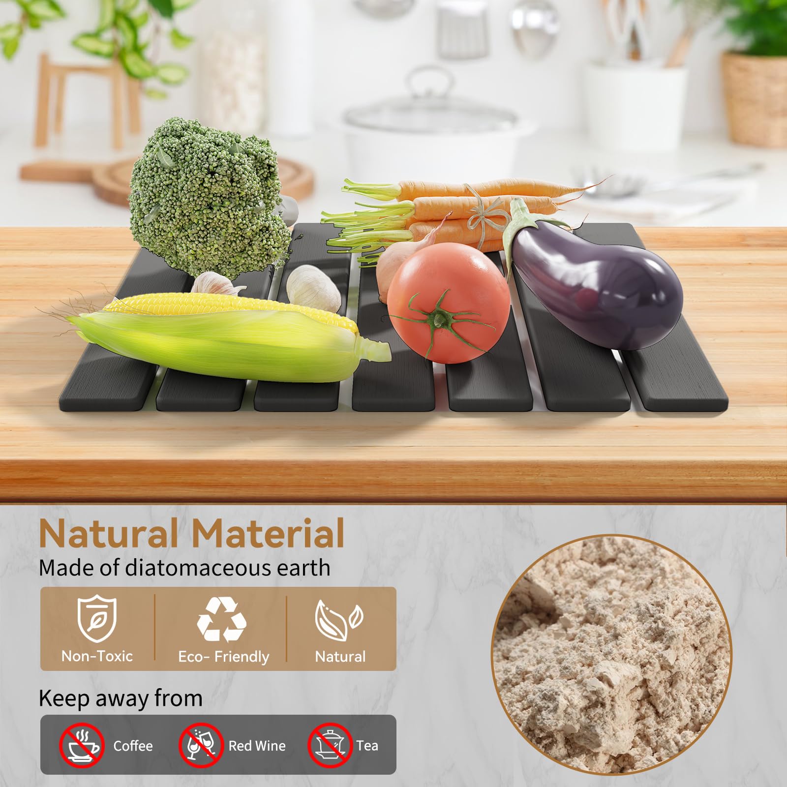 Foldable Stone Dish Drying Mat