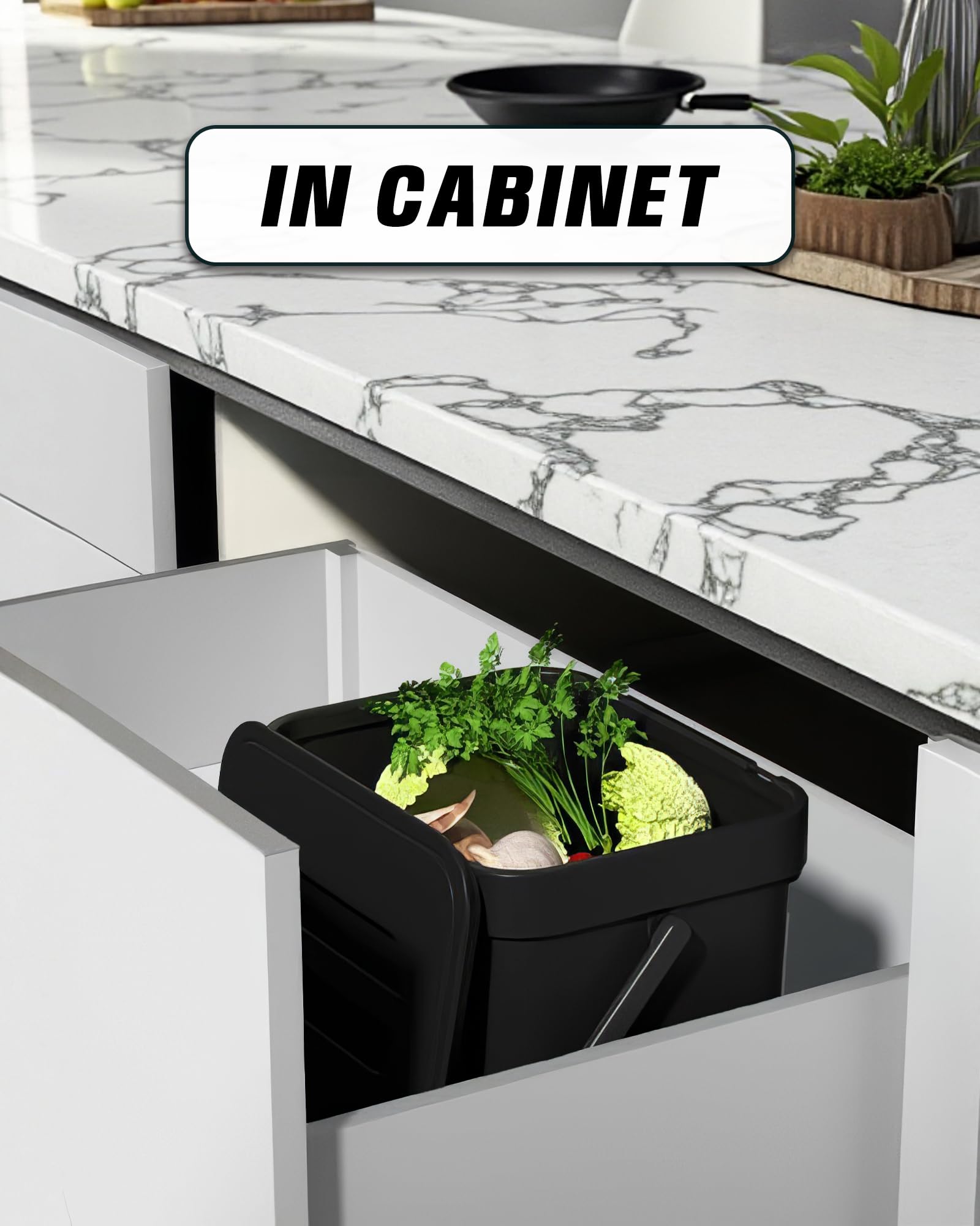 1.8 Gal Countertop Compost Bin