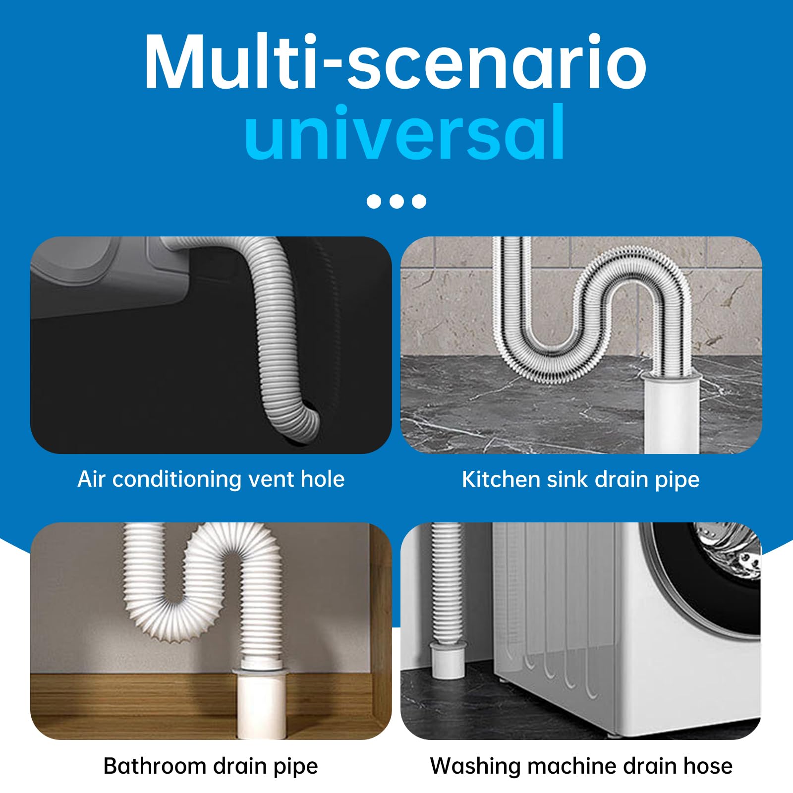 8 Pack Waterproof Duct Seal Sealing Putty for Drain & Wall Holes Qk Repair (8 Count)