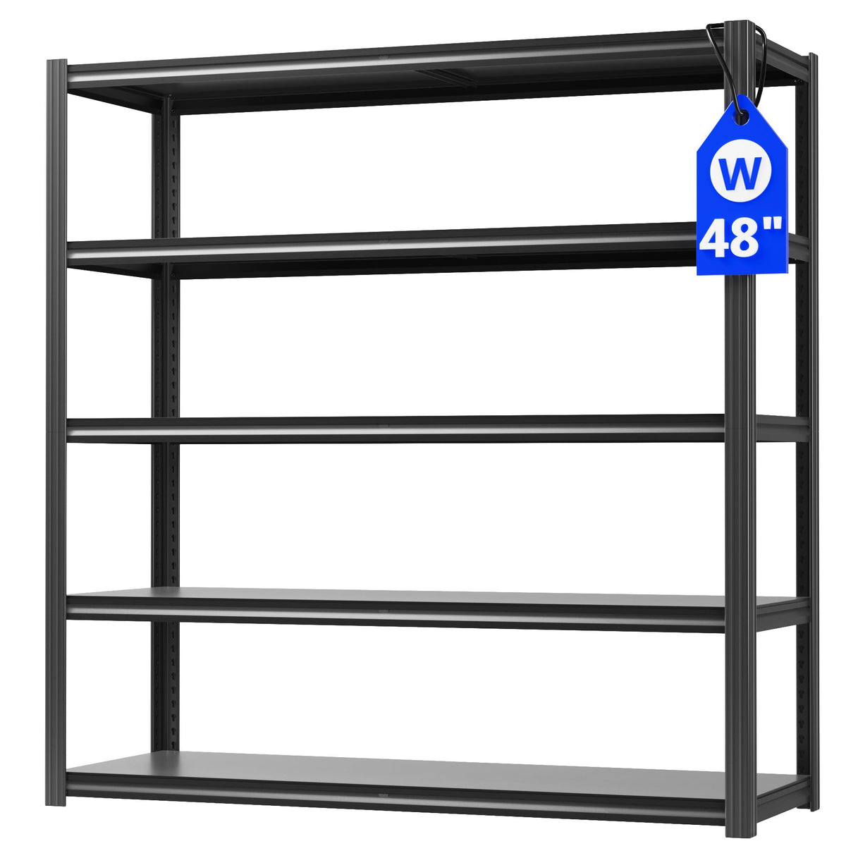 48" W Garage Shelving Heavy Duty 5 Tier Storage Shelf 3030LBS