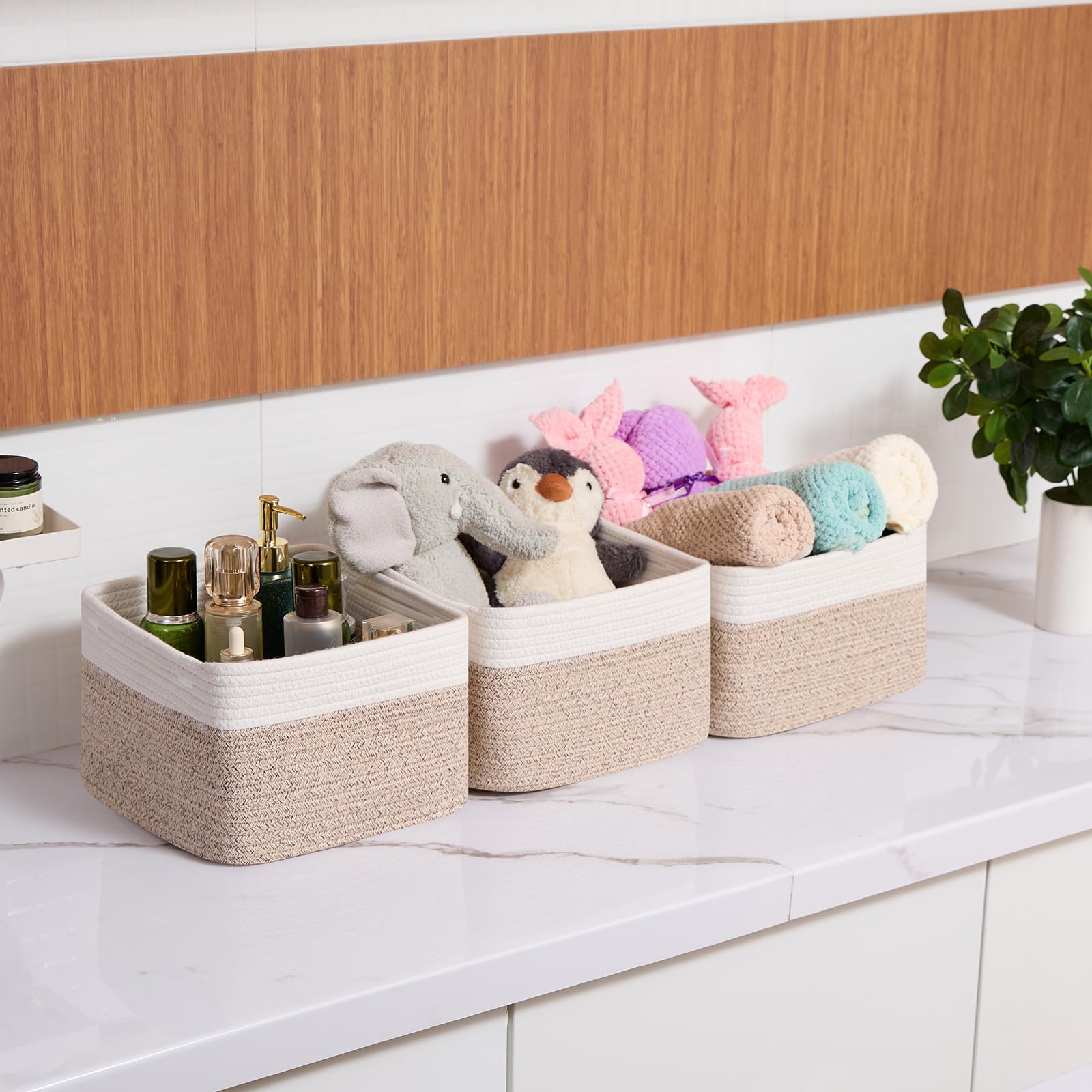 Small Organizing Baskets for Cubes Shelf (3 Count)