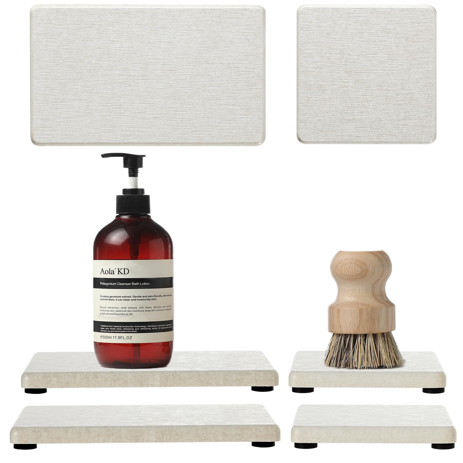 4PCS Bathroom Sink Vanity Trays (4 Count)