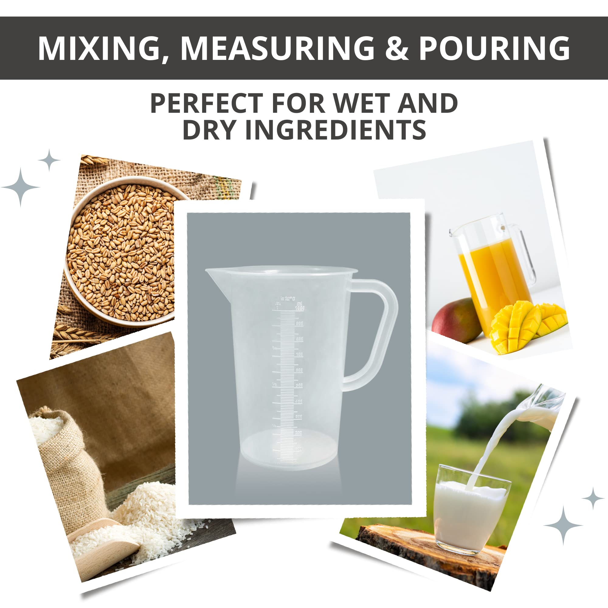 Plastic Graduated Measuring and Mixing Pitcher