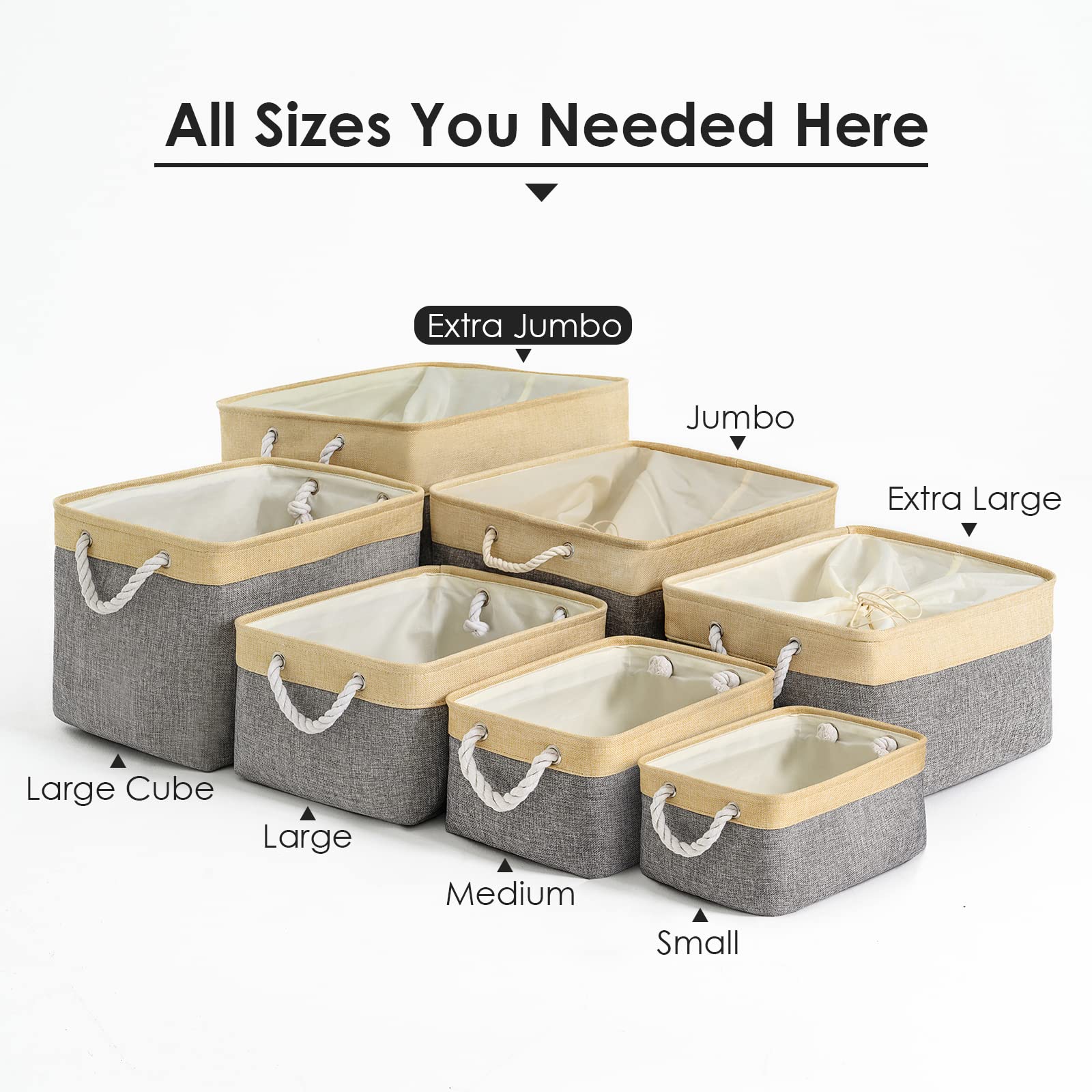 Storage Bins Baskets for Organizing (3 Count)