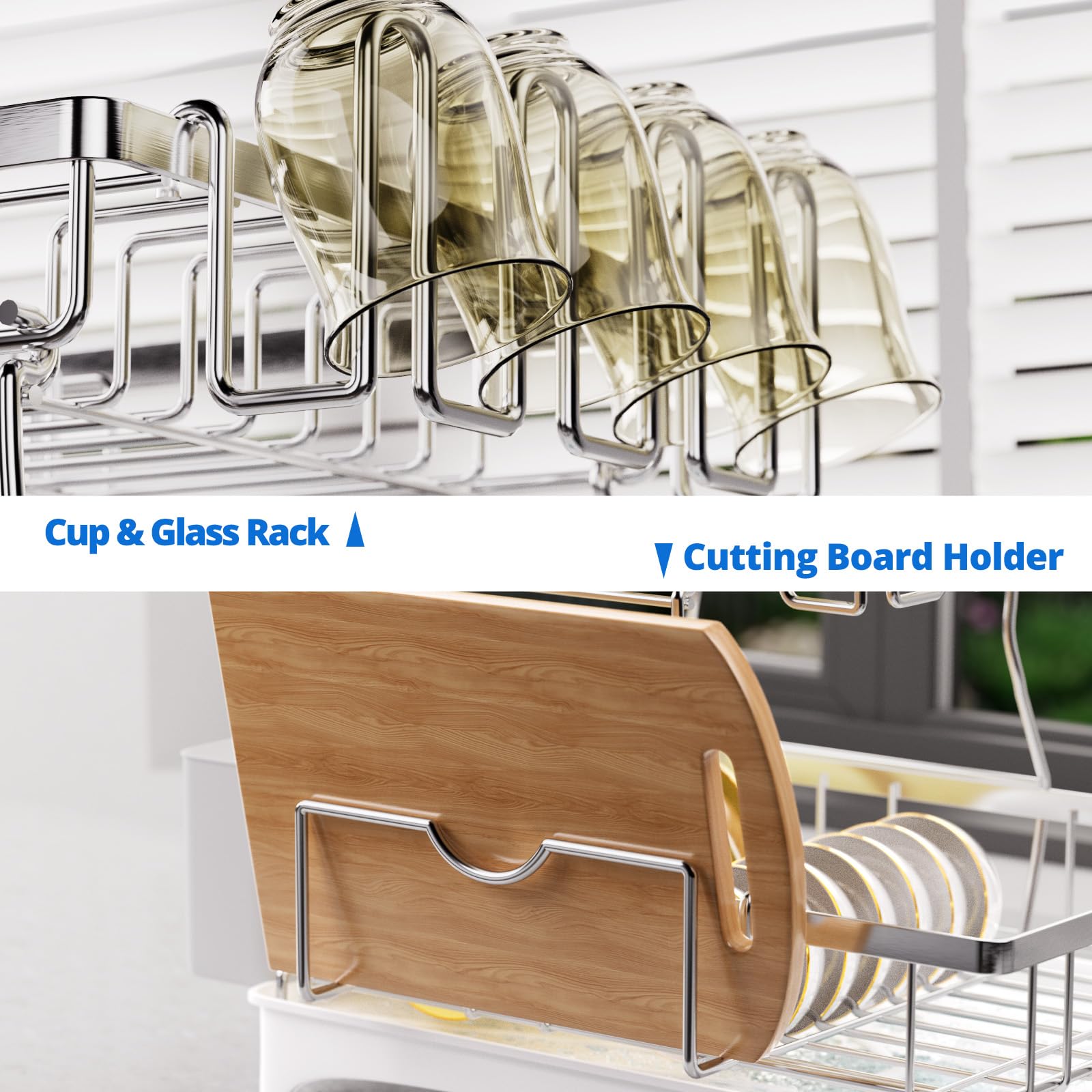 2 Tier Dish Drying Rack