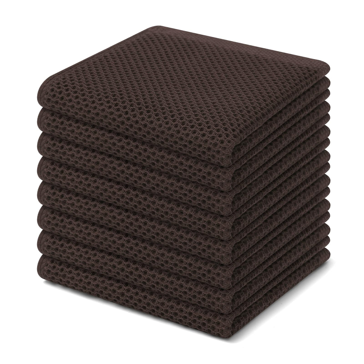 100% Cotton Waffle Weave Kitchen Dish Cloths 8 (8 Count)