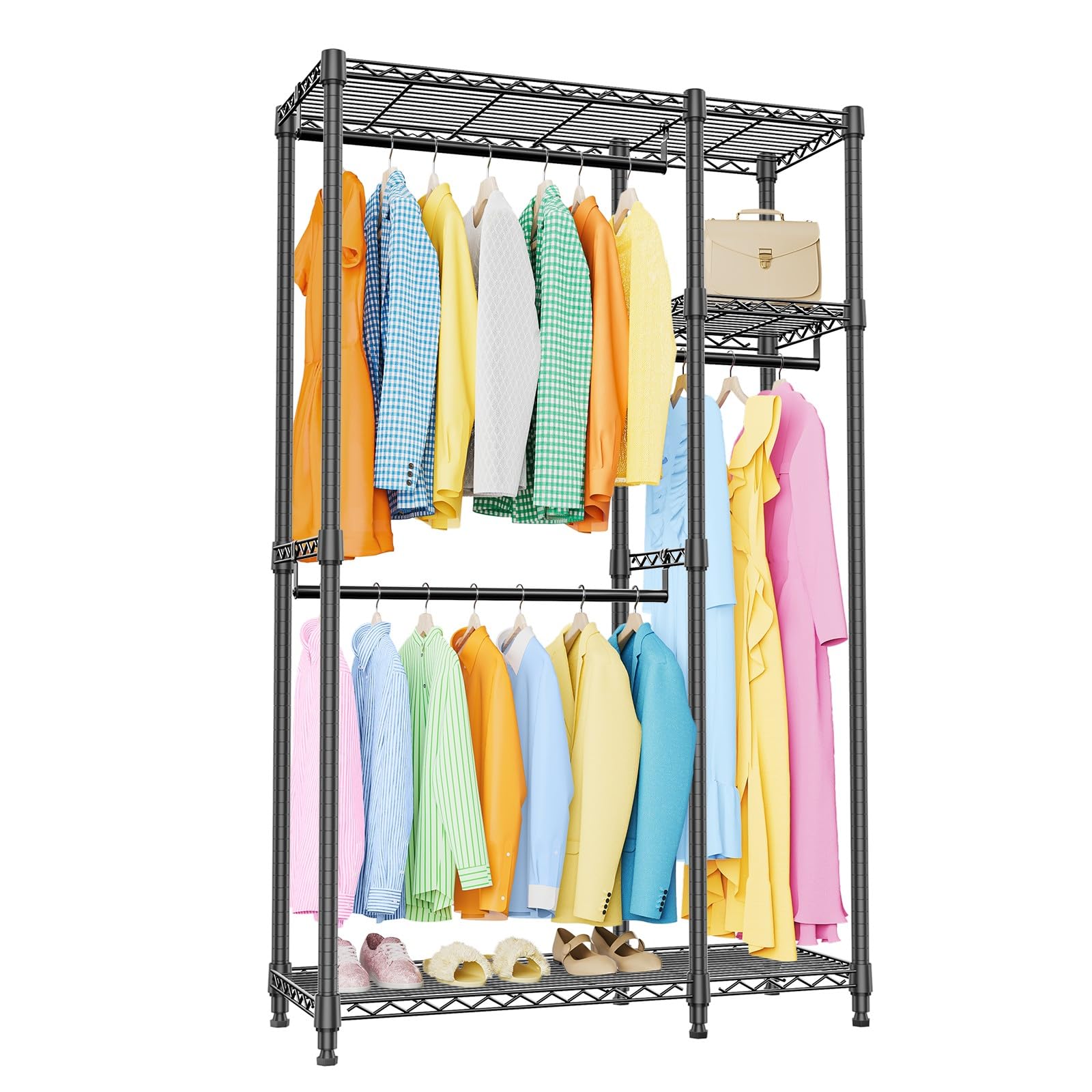 Heavy Duty Garment Rack Wire Clothes Rack for Hanging Clothes