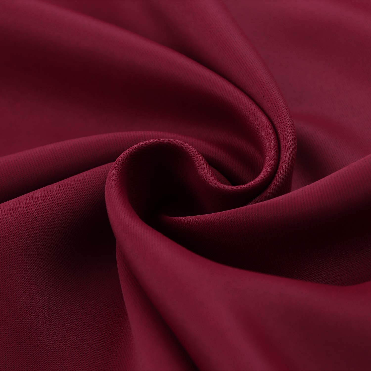 Burgundy Blackout Curtains 63 Inch Length for Bedroom